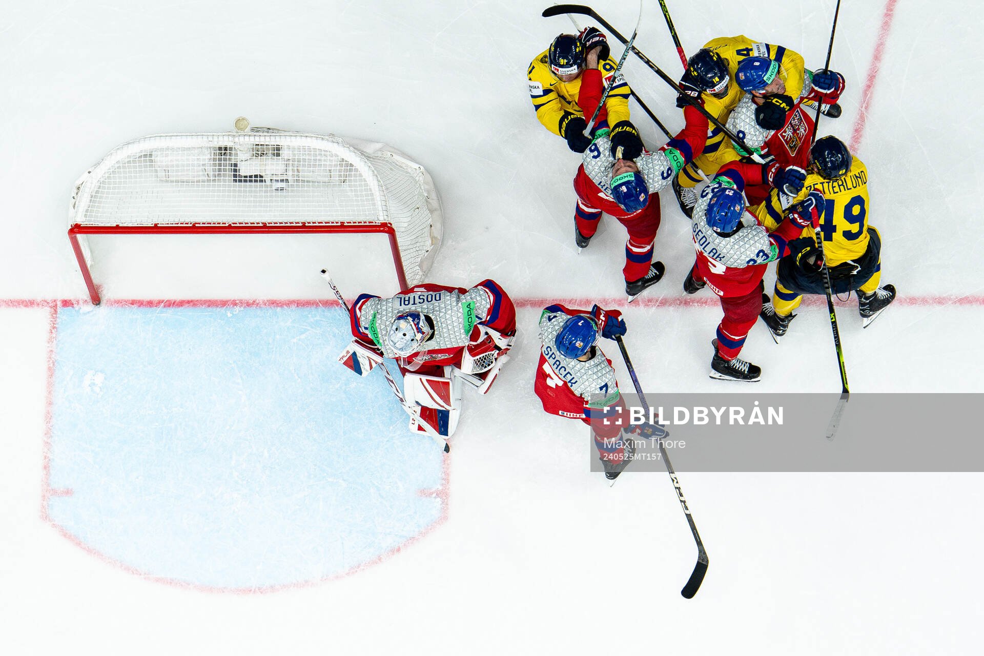 Carl Grundström, Joel Eriksson Ek and Fabian Zetterlund of