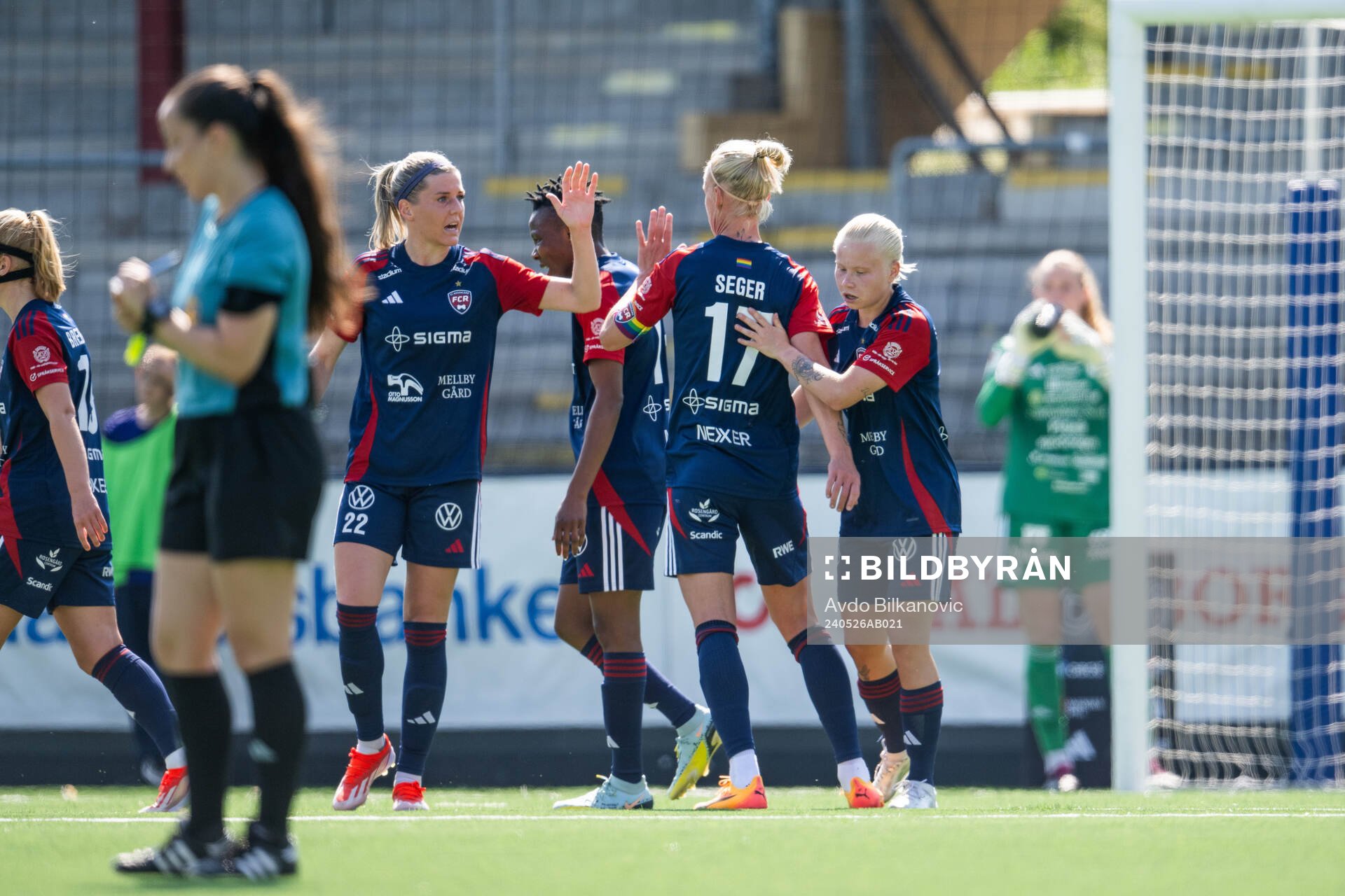 FC Rosengårds Olivia Schough, Caroline Seger och Anni