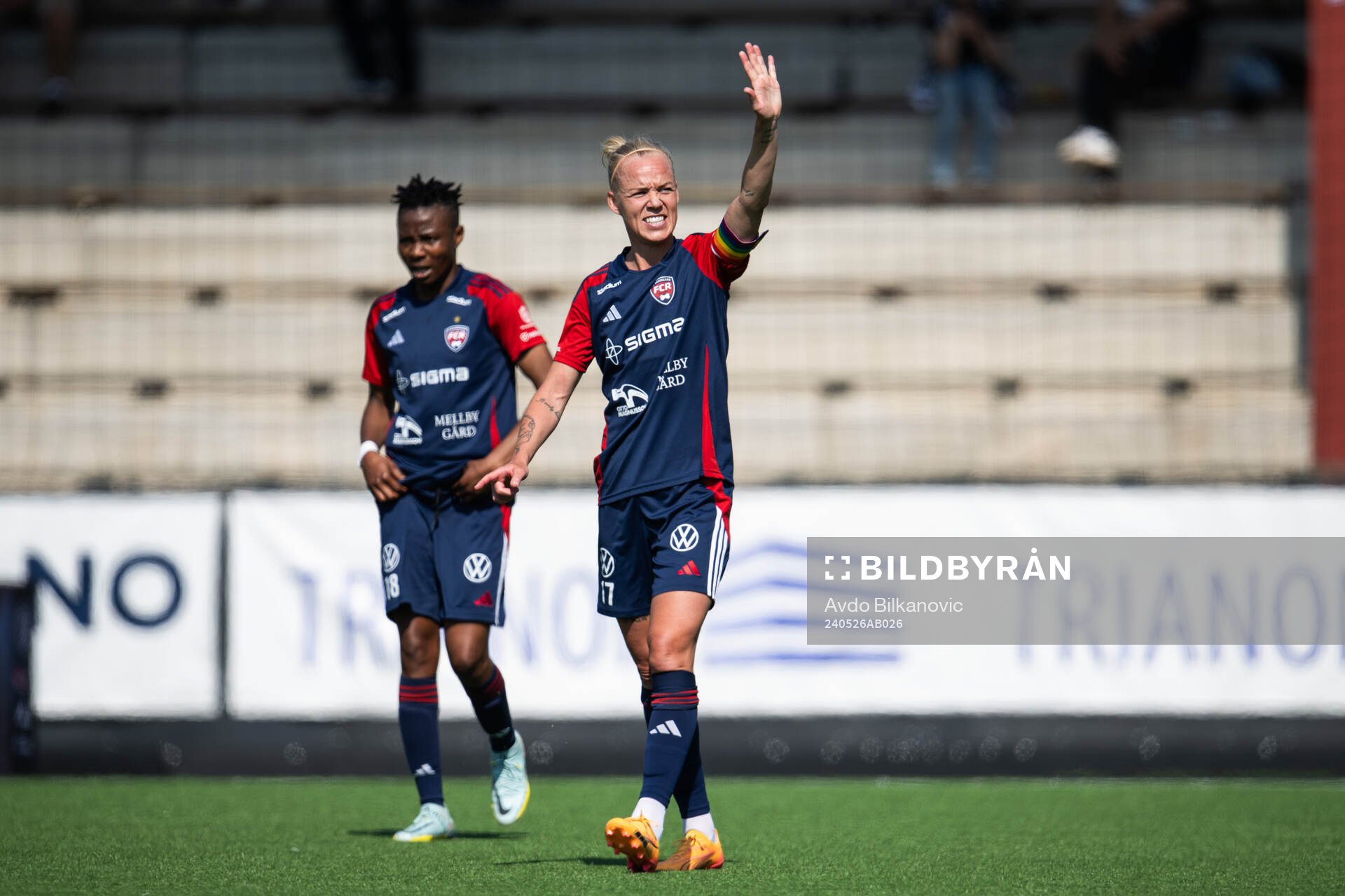 FC Rosengårds Caroline Seger jublar