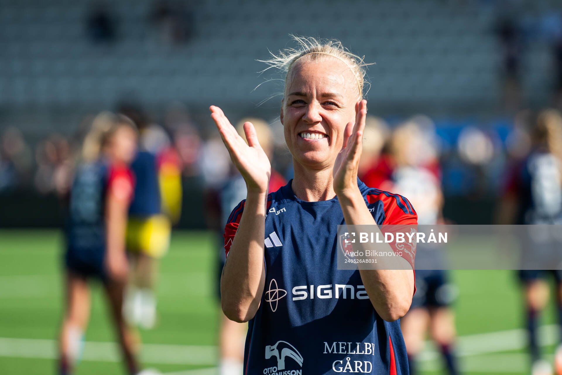 FC Rosengårds Caroline Seger jublar