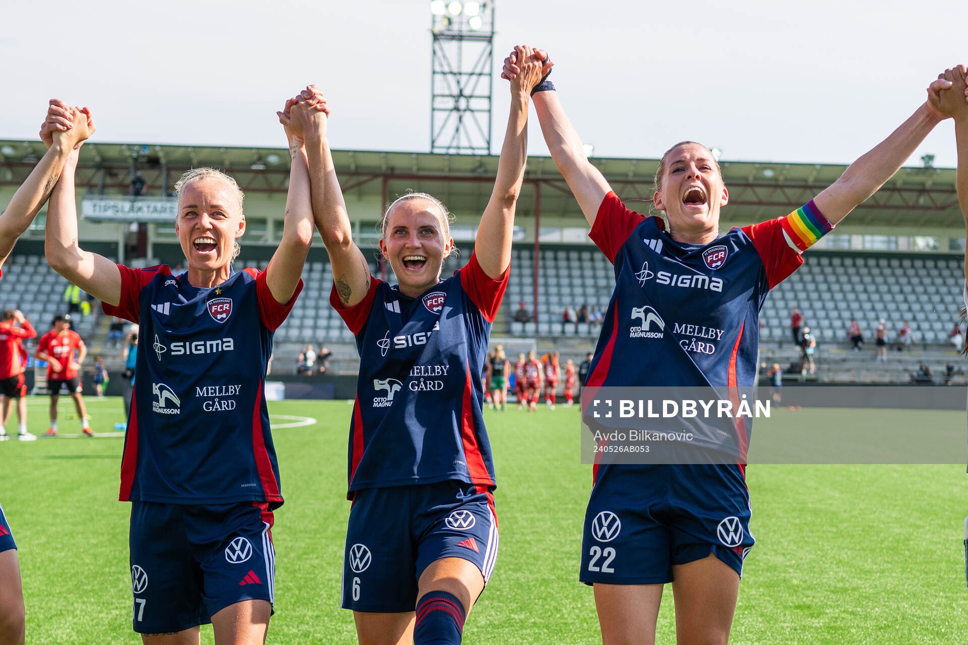 FC Rosengårds Caroline Seger, Ria Noora Minerva Öling och