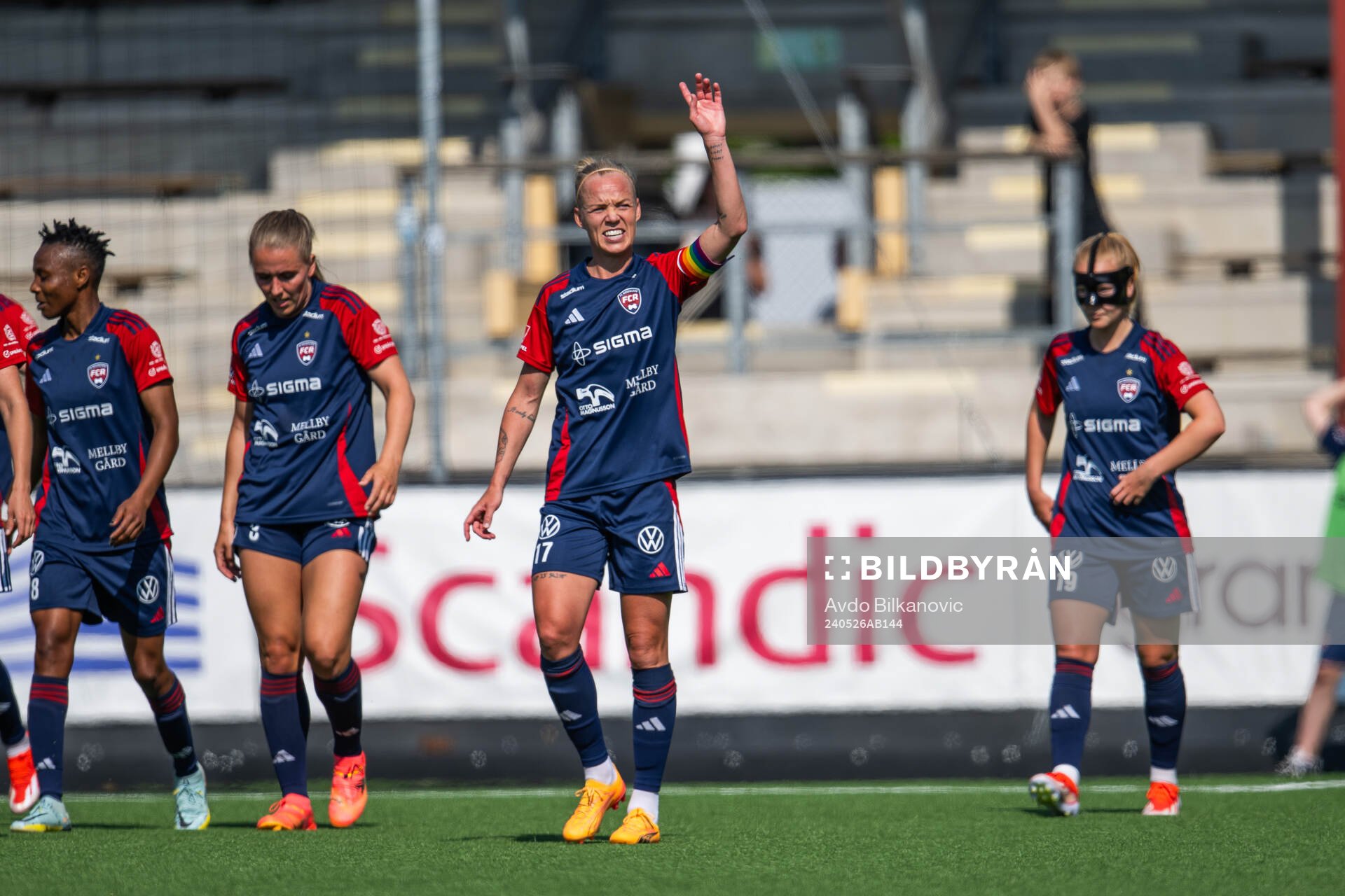 FC Rosengårds Caroline Seger jublar