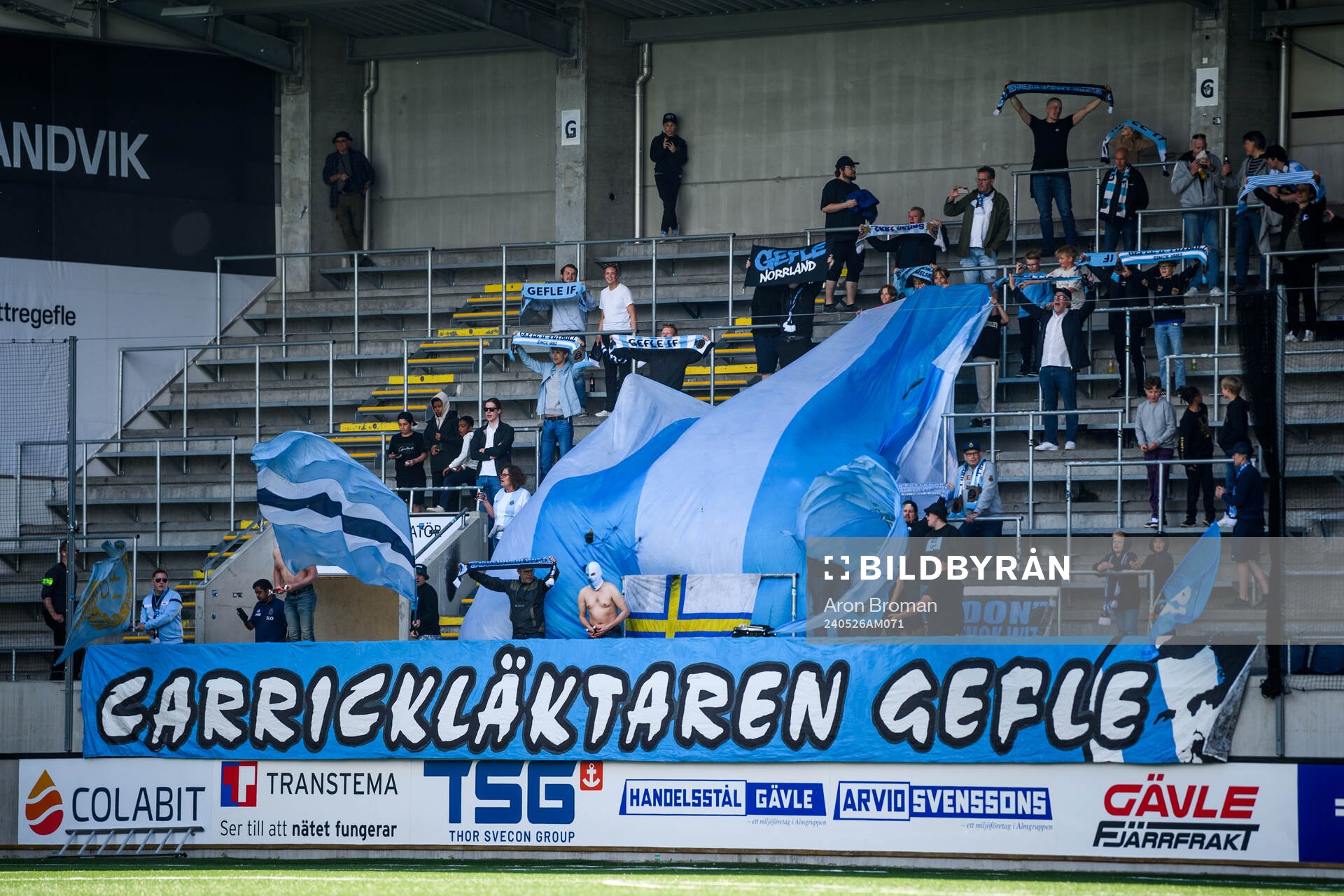Gefles supportrar