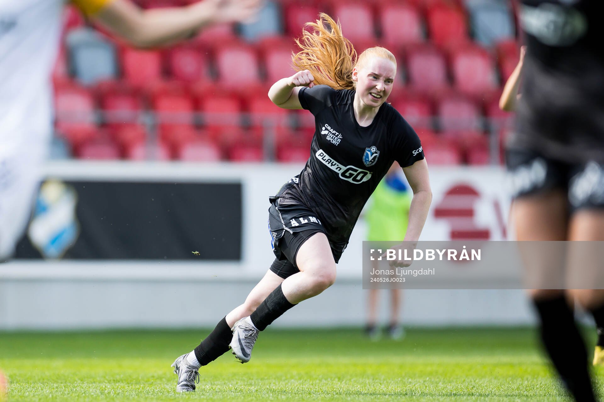 Växjö DFFs Thordis Elva Agustsdottir jublar