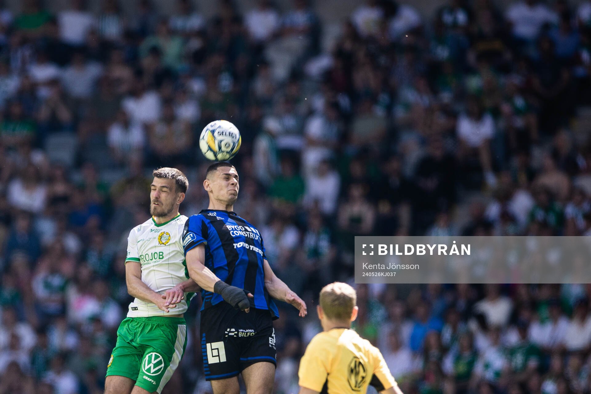 Hammarbys Pavle Vagić och Sirius Yousef Salech
