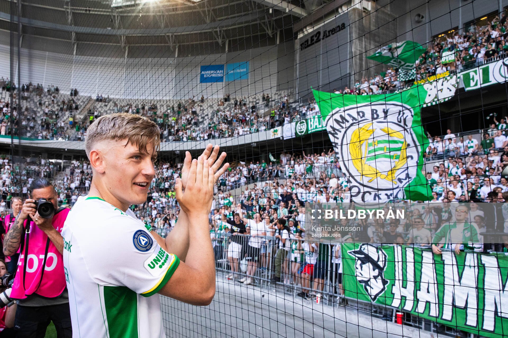 Hammarbys Dennis Collander jublar