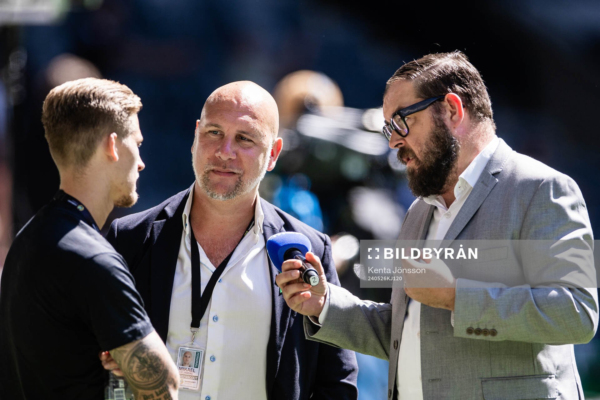 Hammarbys Fredrik Hammar och sportchef Mikael Hjelmberg med