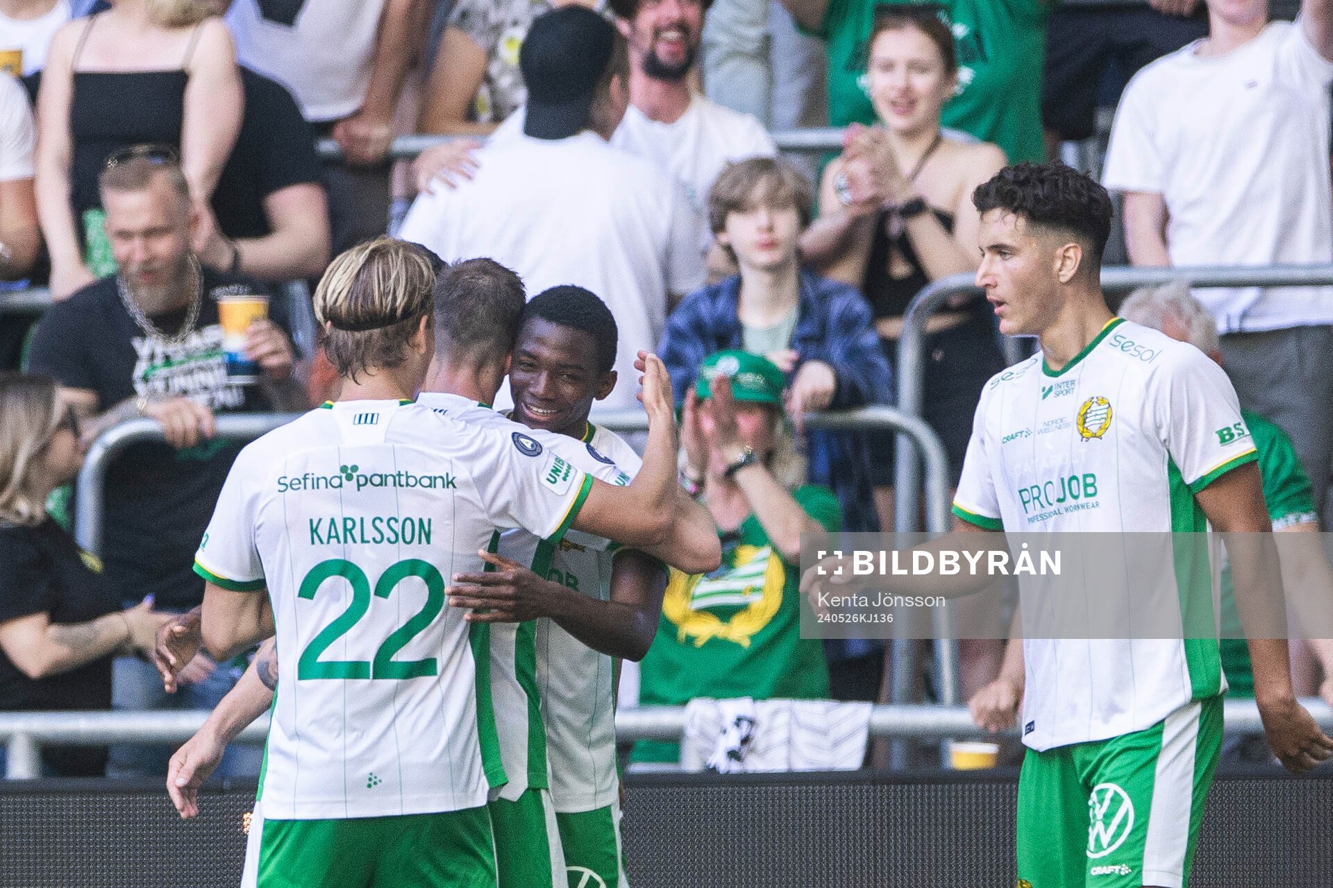 Hammarbys Bazoumana Touré jublar