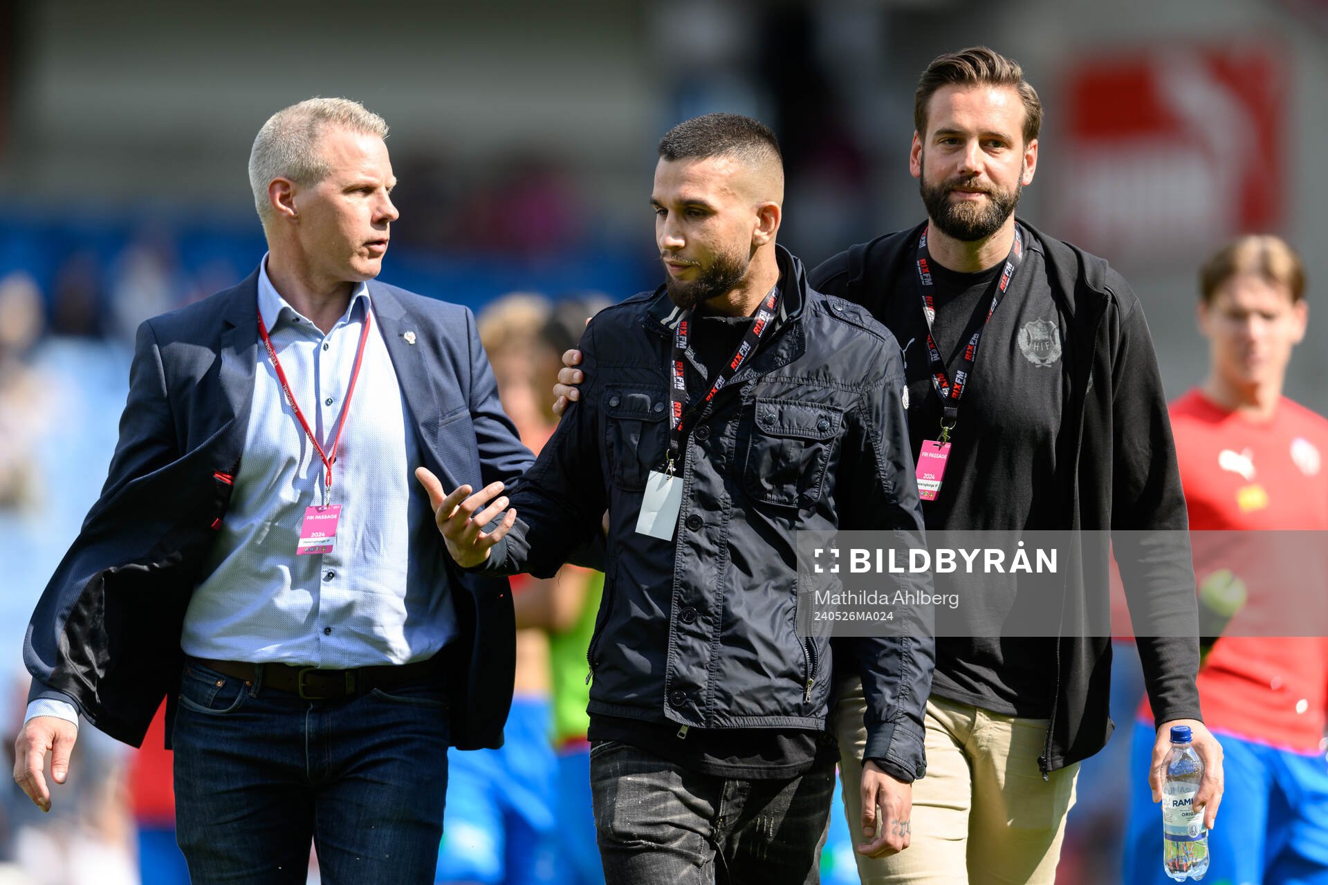 Helsingborgs ordförande Fredrik Karlsson, en supporter och