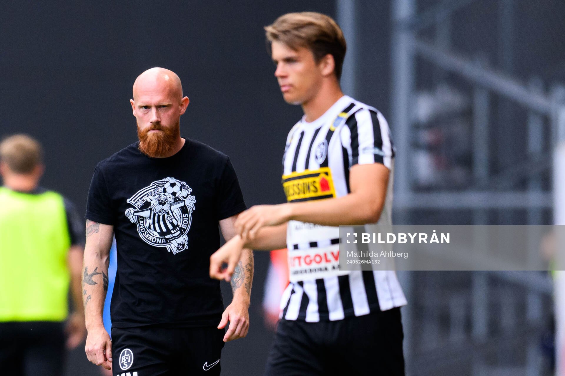 Landskronas tränare Max Mölder och