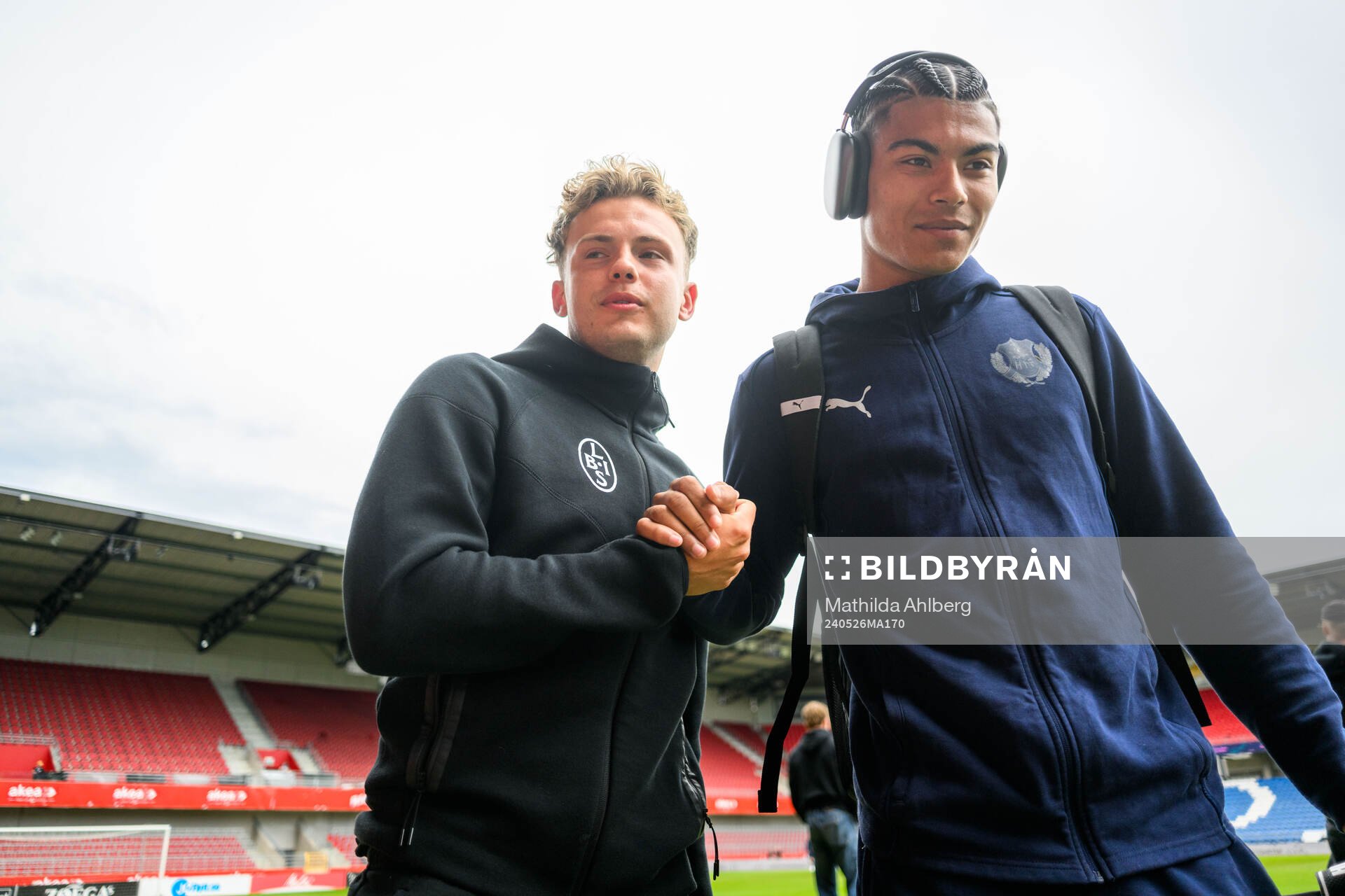 Landskronas Frederik Ihler och Helsingborgs Milan Silva