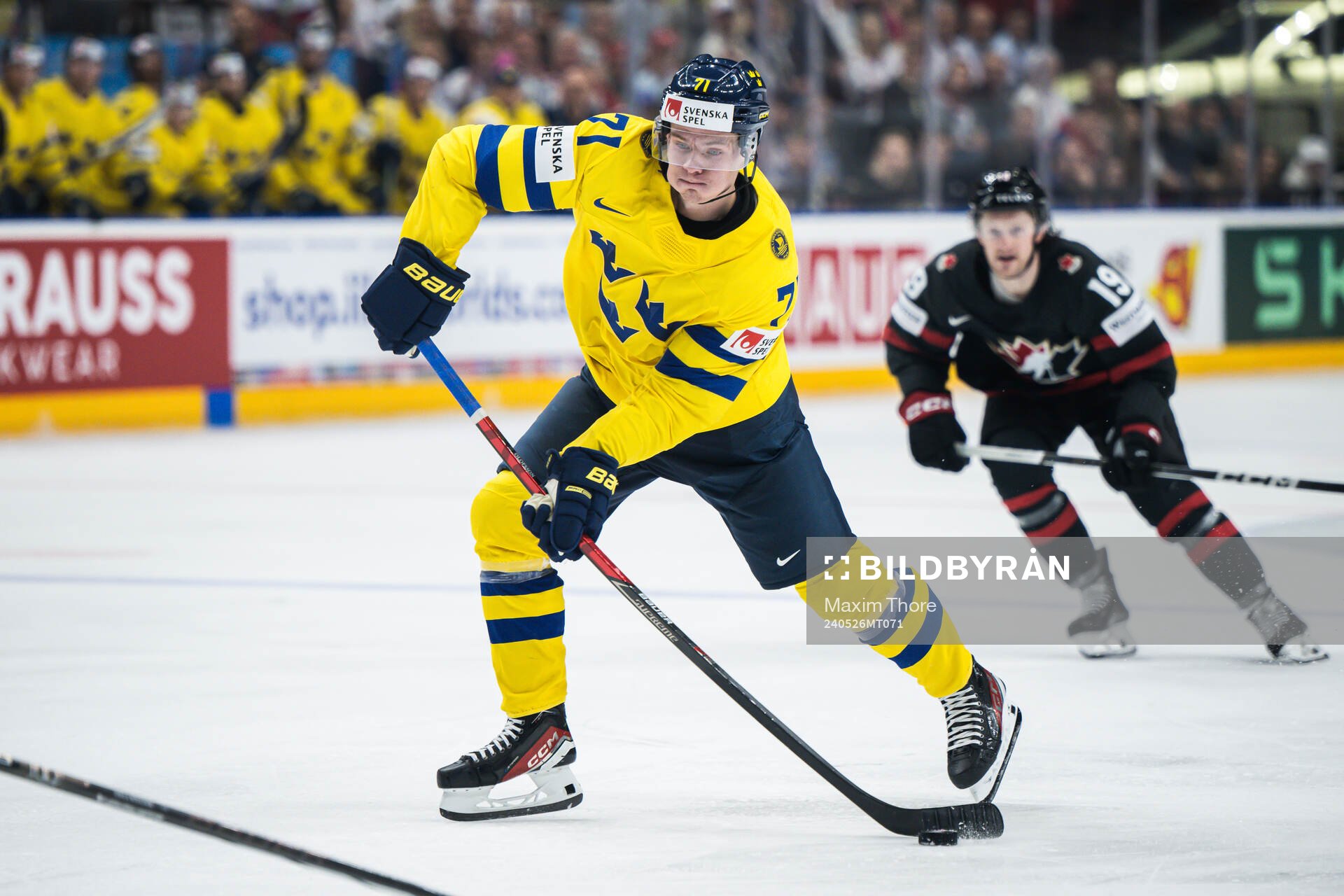 Victor Olofsson of Sweden