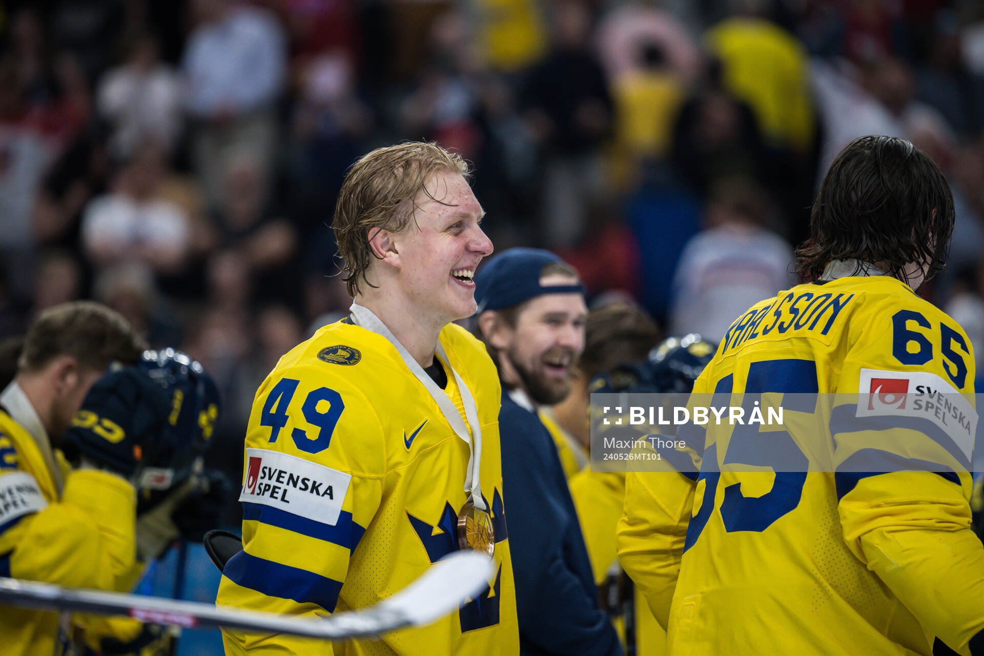 Fabian Zetterlund of Sweden celebrates