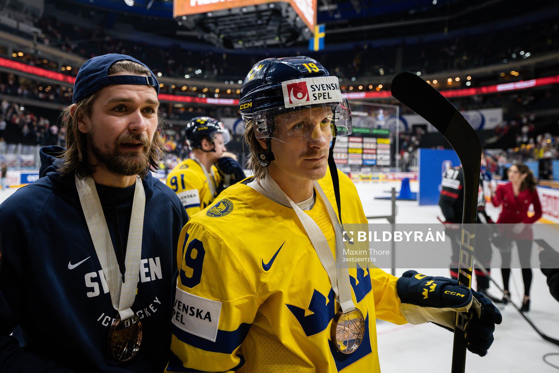 Linus Johansson and Marcus Sörensen of Sweden with their