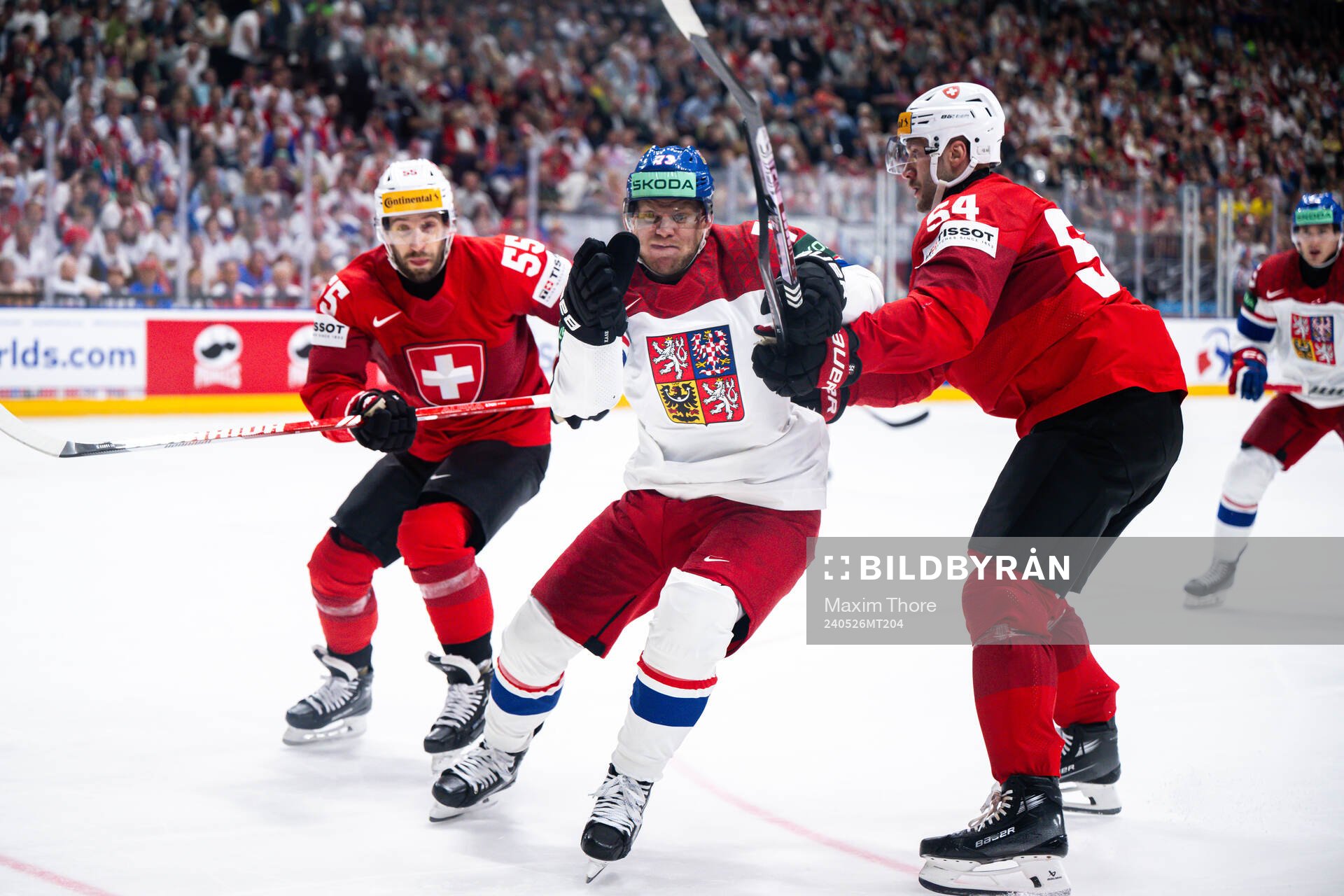 Romain Loeffel and Christian Marti of Switzerland against