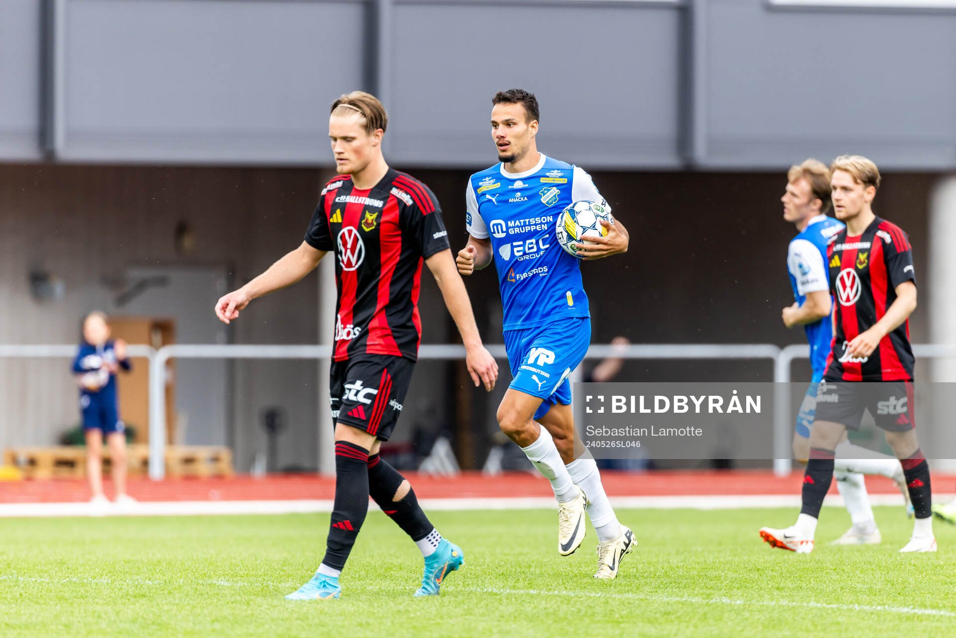 IK Oddevolds Assad Al Hamlawi har gjort 1-2 och jublar under fotbollsmatchen i Superettan mellan IK Oddevold och Östersund den 26 maj 2024 i Uddevalla.
