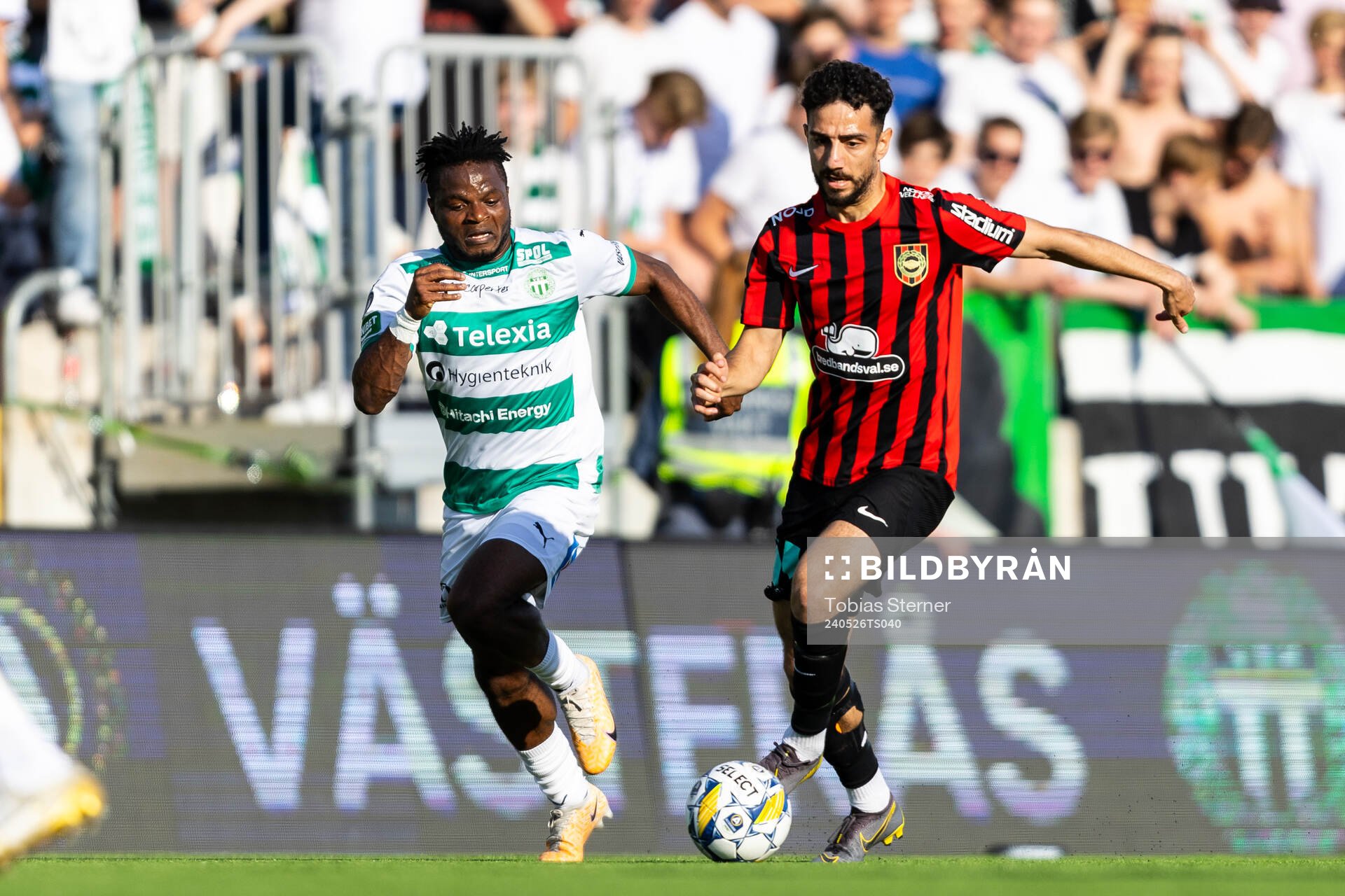 Västerås Henry Offia och Brommapojkarnas Daleho Irandust