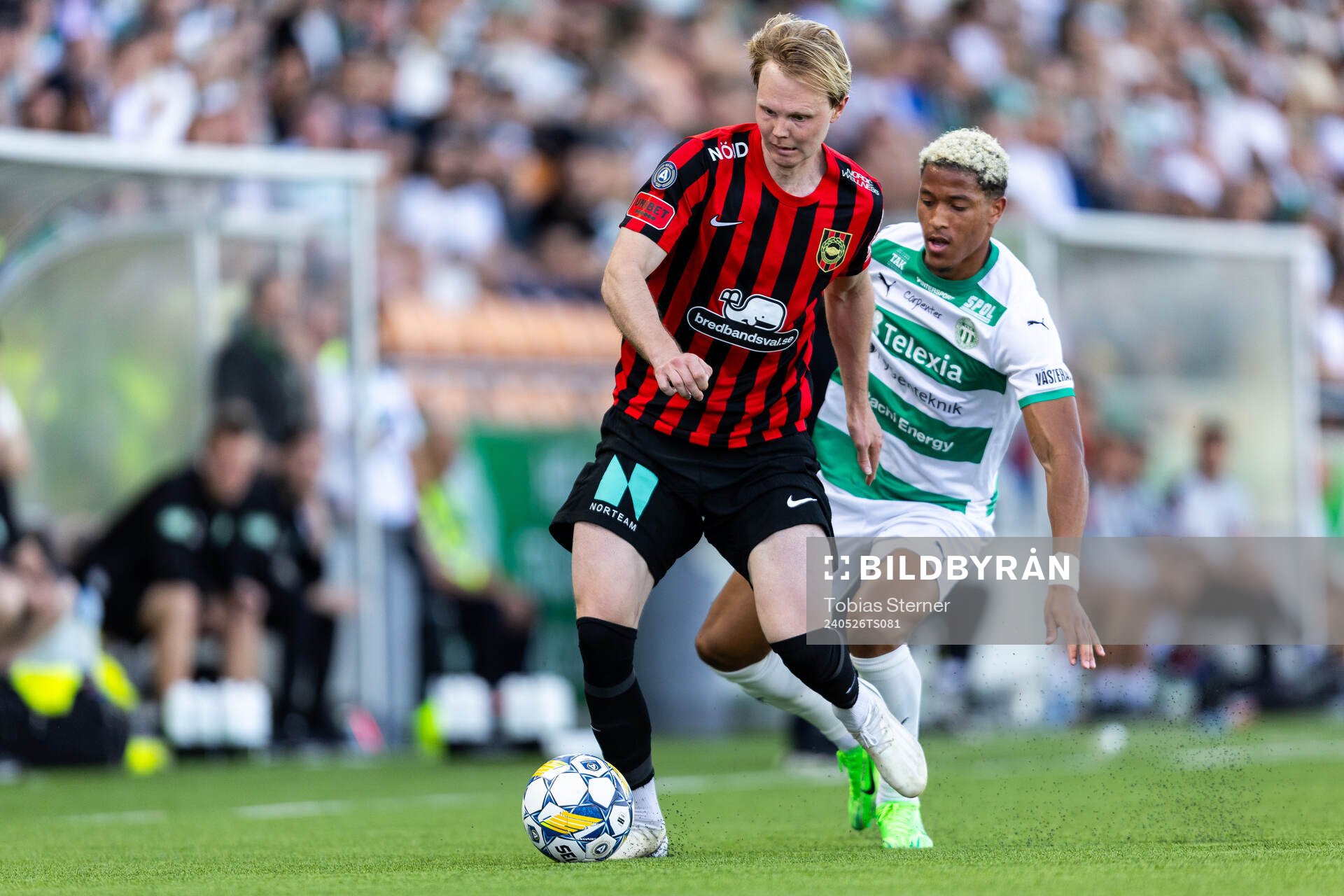 Brommapojkarnas Tim Waker och Västerås Mikael Marques de