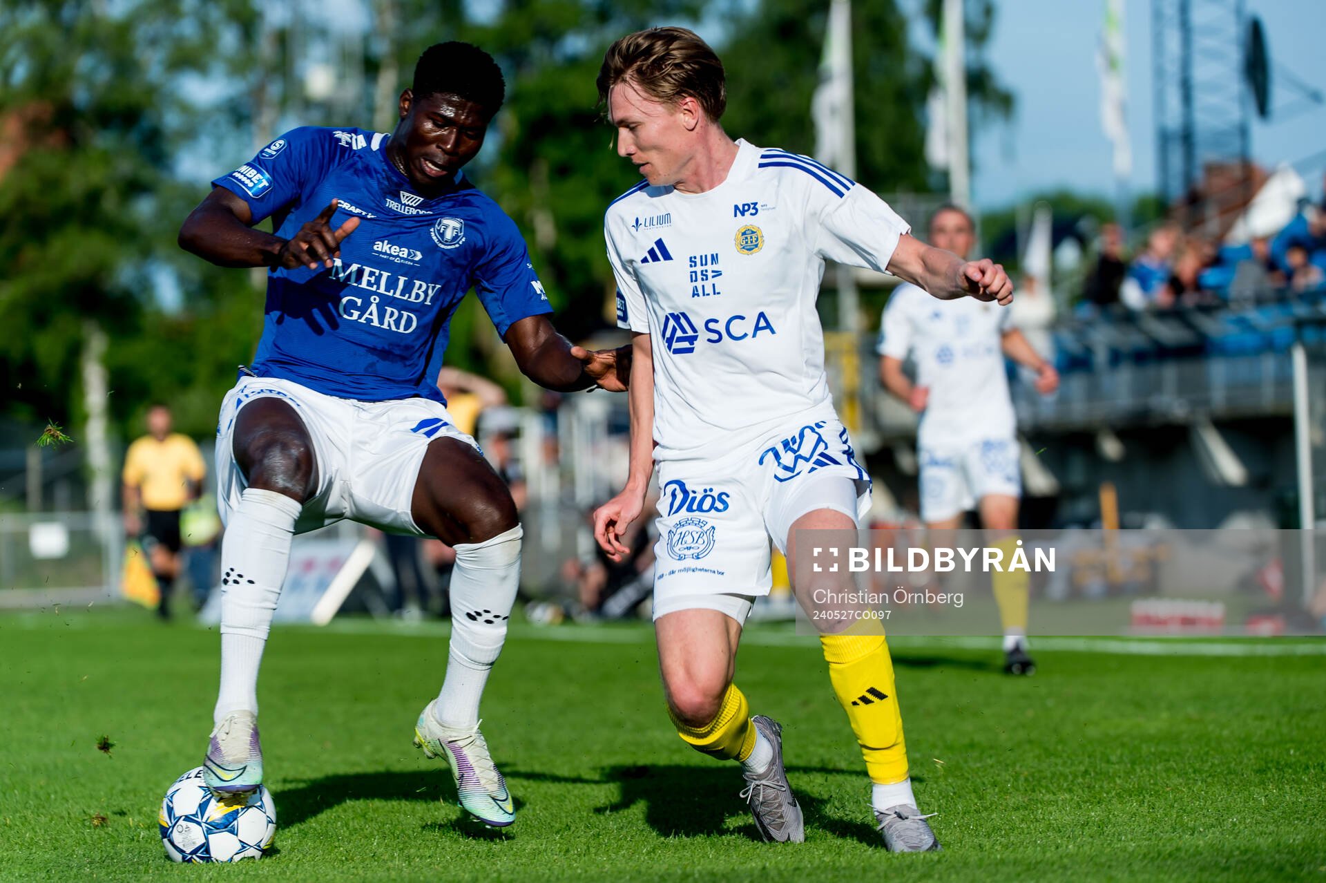 Trelleborgs Abel Ogwuche och GIF Sundsvalls Marcus Burman
