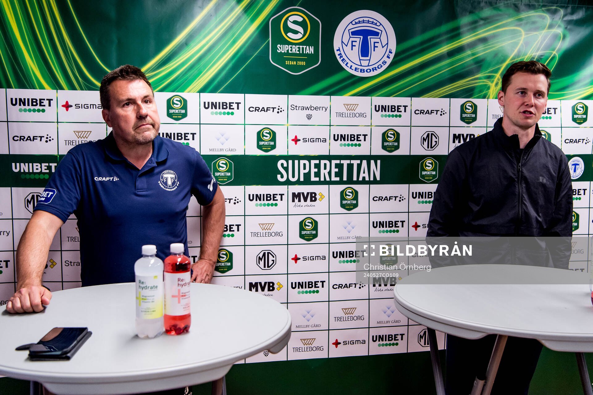 Trelleborgs tränare Stefan Jacobsson och GIF Sundsvalls
