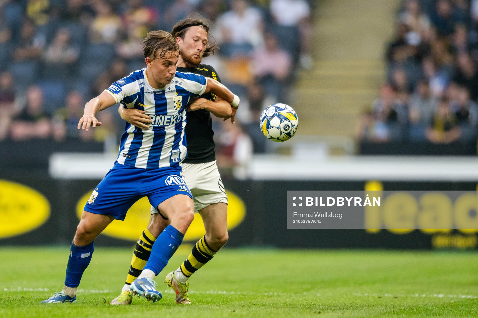 AIKs Axel Björnström och IFK Göteborgs Linus Carlstrand