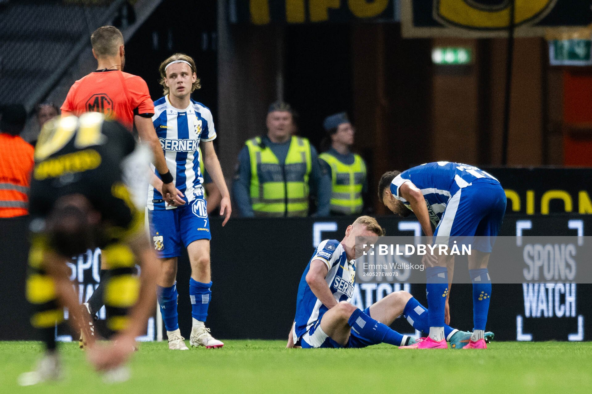 IFK Göteborgs Sebastian Ohlsson har ont