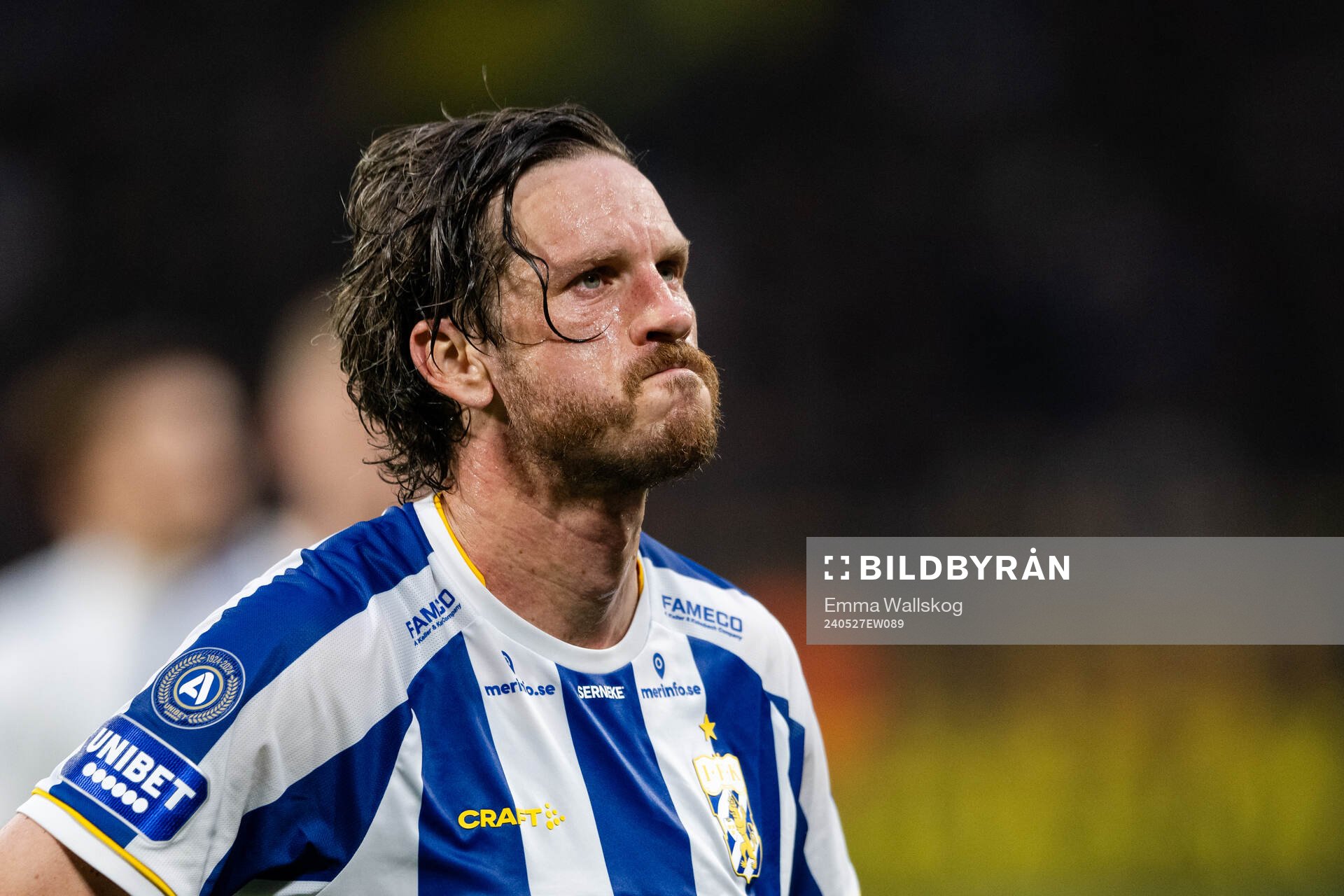 IFK Göteborgs Gustav Svensson deppar