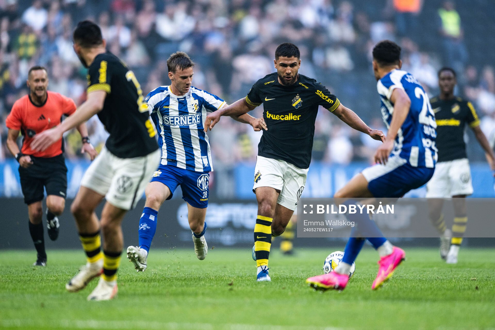 IFK Göteborgs Lucas Kåhed och AIKs Omar Faraj