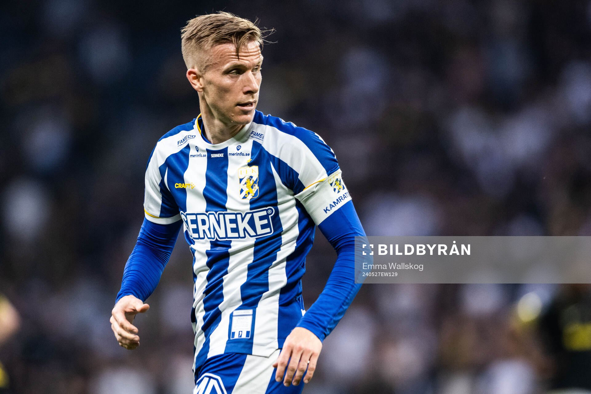 IFK Göteborgs Oscar Wendt nder fotbollsmatchen i