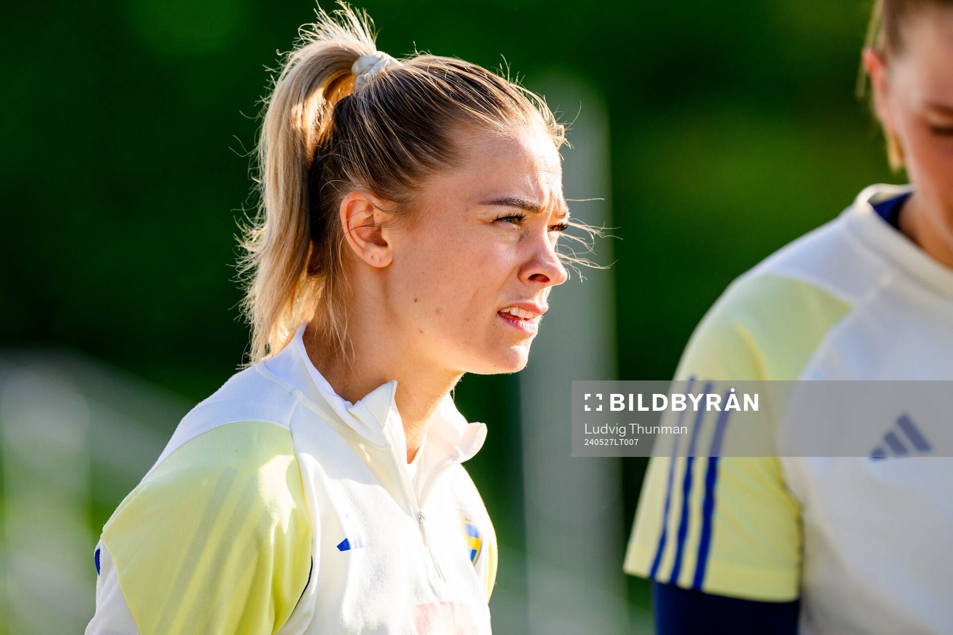 Fridolina Rolfö of Sweden at a training session the