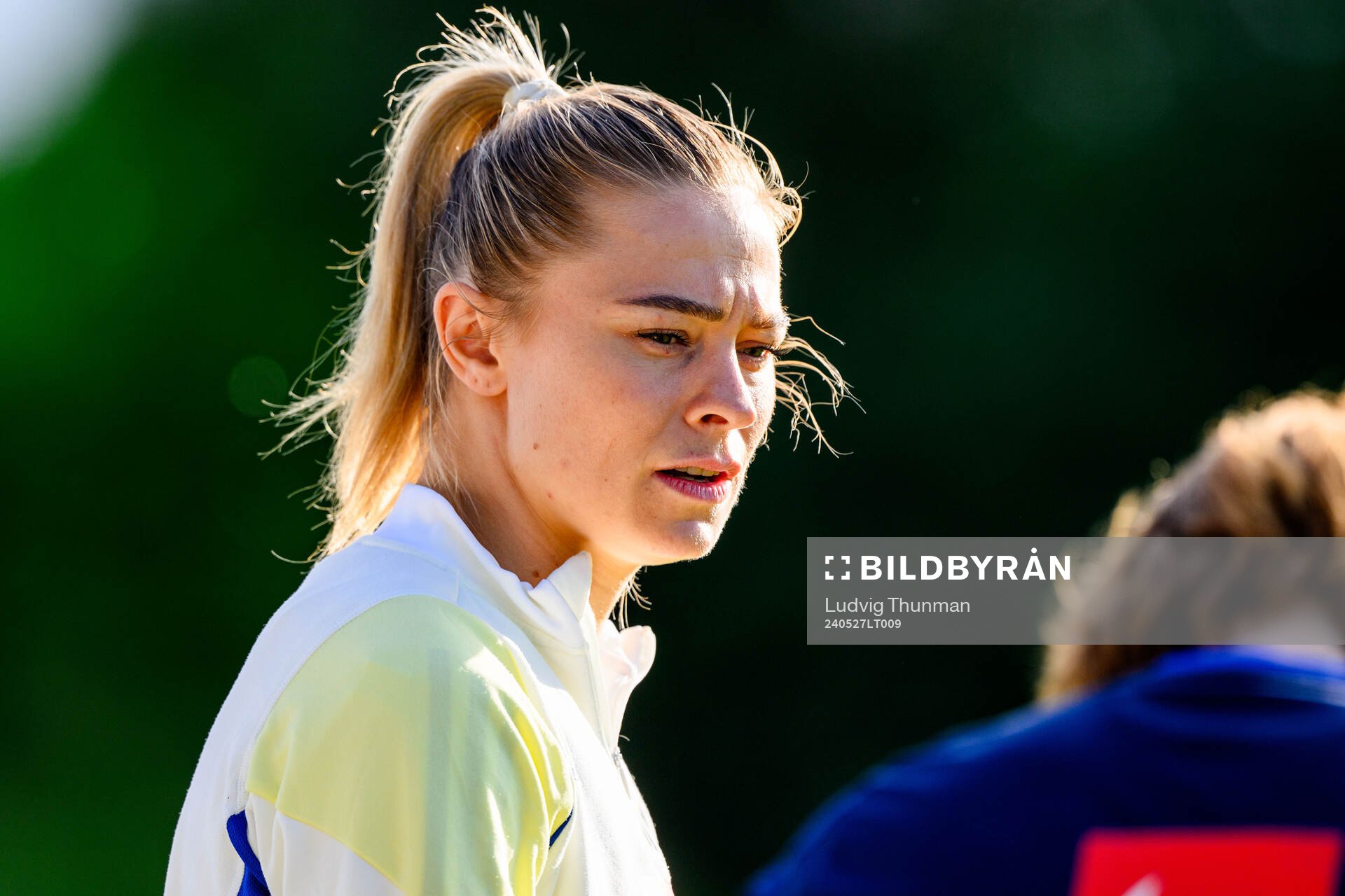 Fridolina Rolfö of Sweden at a training session the