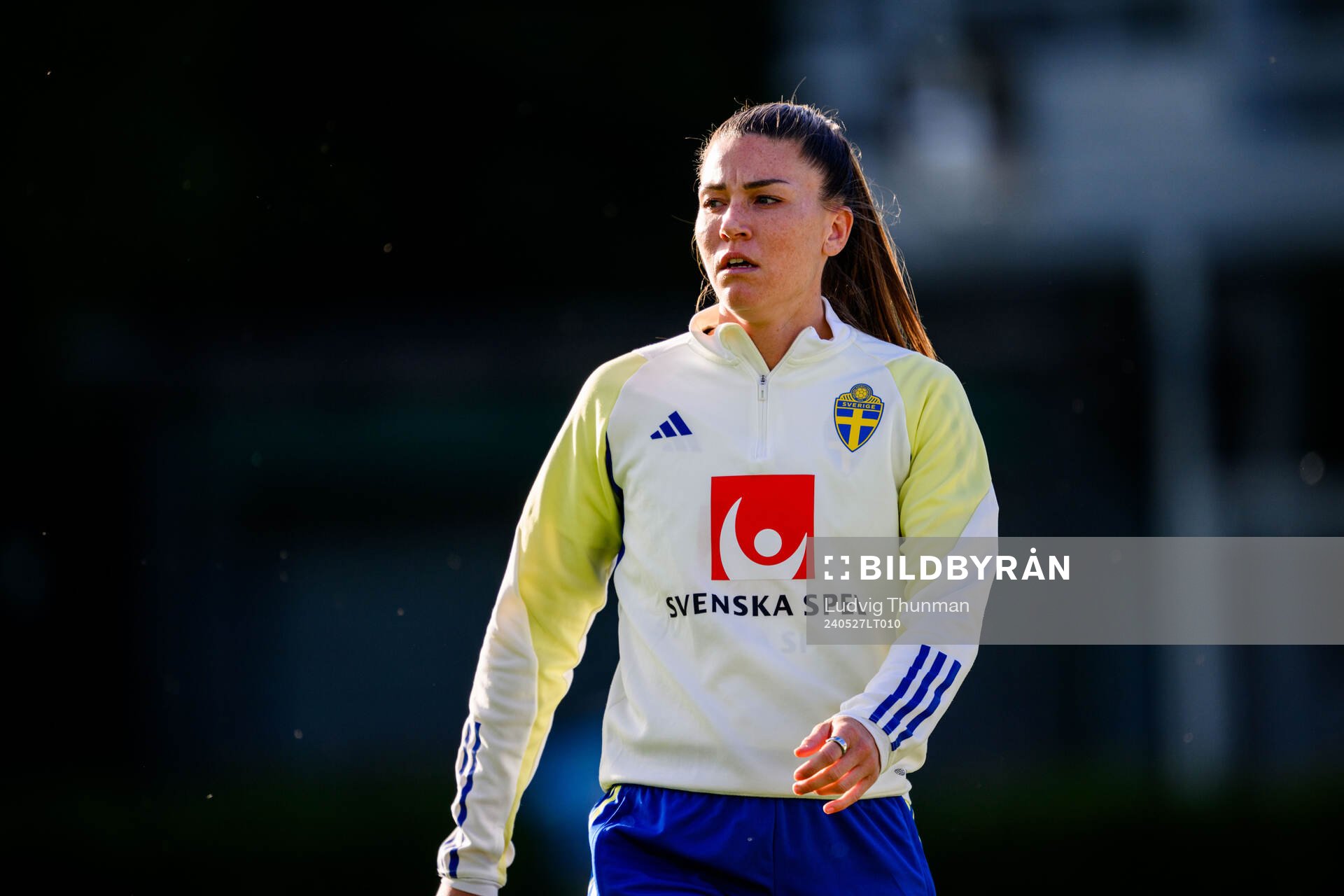 Pauline Hammarlund of Sweden at a training session the