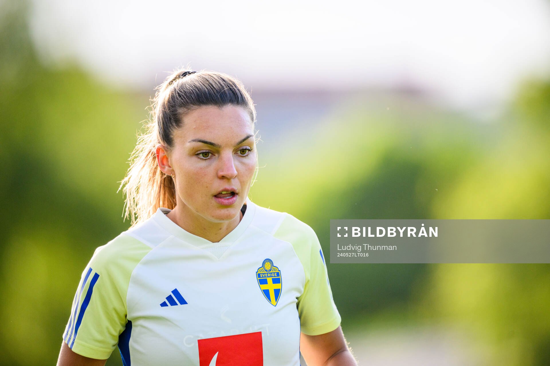 Johanna Rytting Kaneryd of Sweden at a training session the