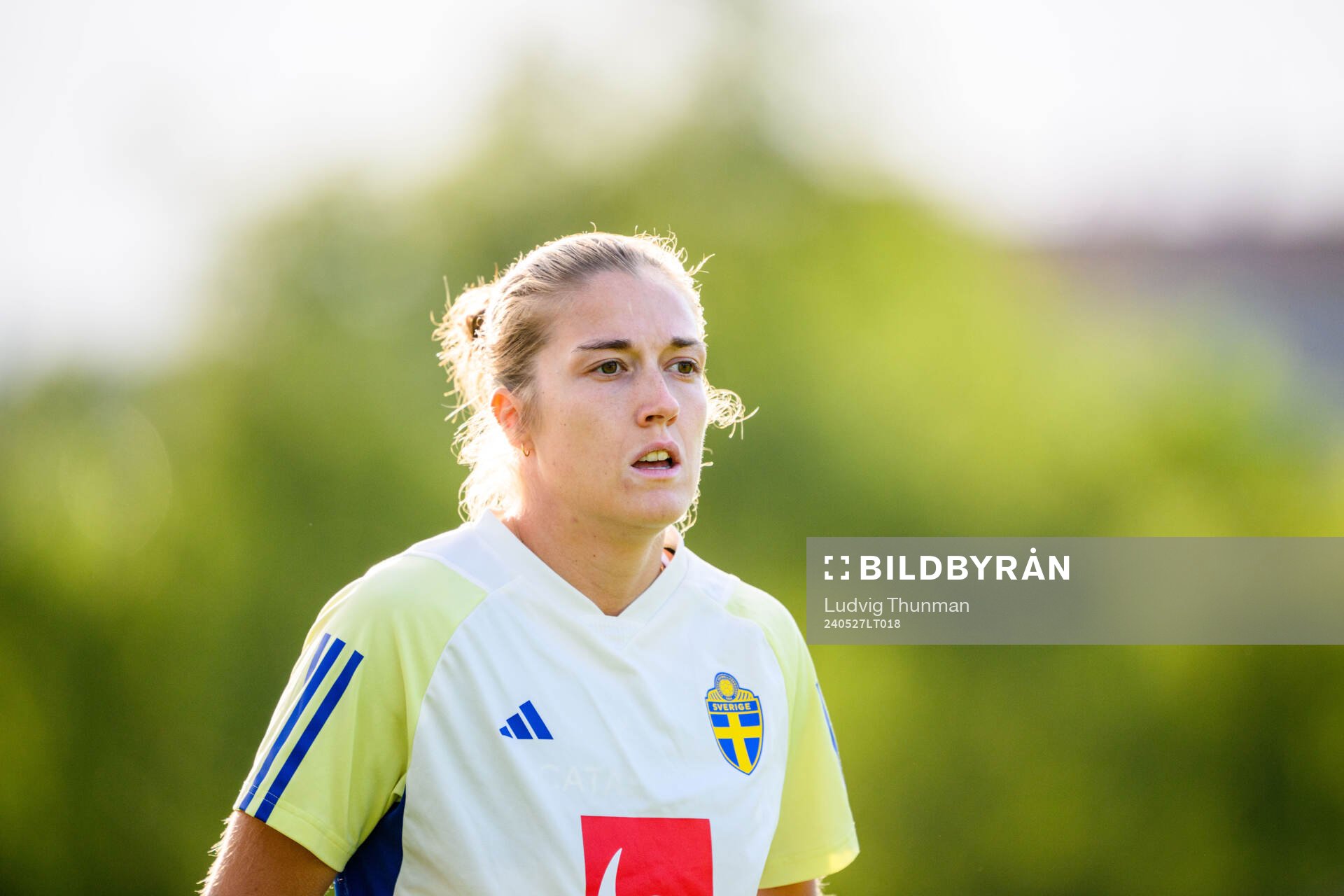 Filippa Angeldahl of Sweden at a training session the