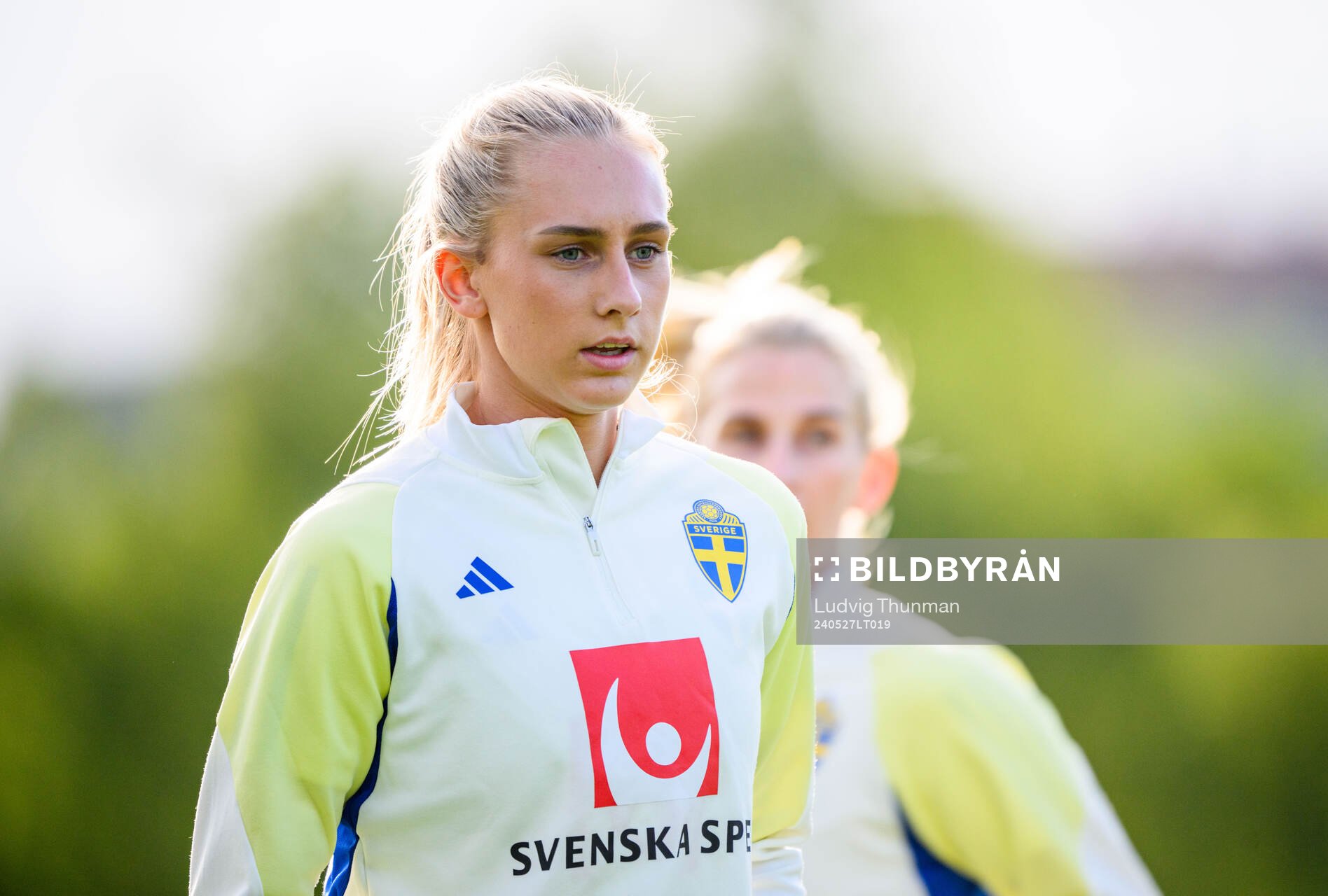 Ellen Wangerheim of Sweden at a training session the on May 27, 2024 in Dublin. 