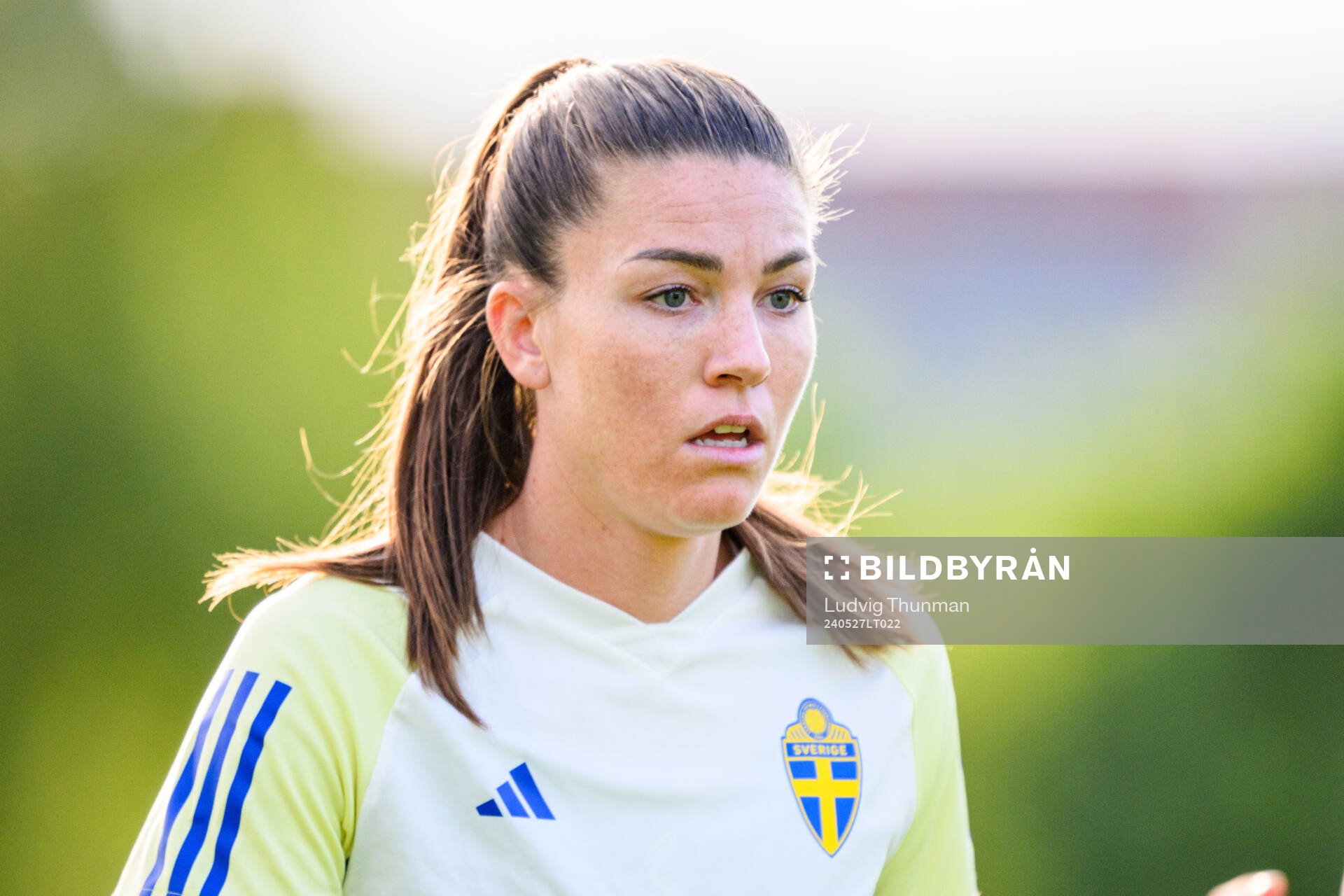 Pauline Hammarlund of Sweden at a training session the