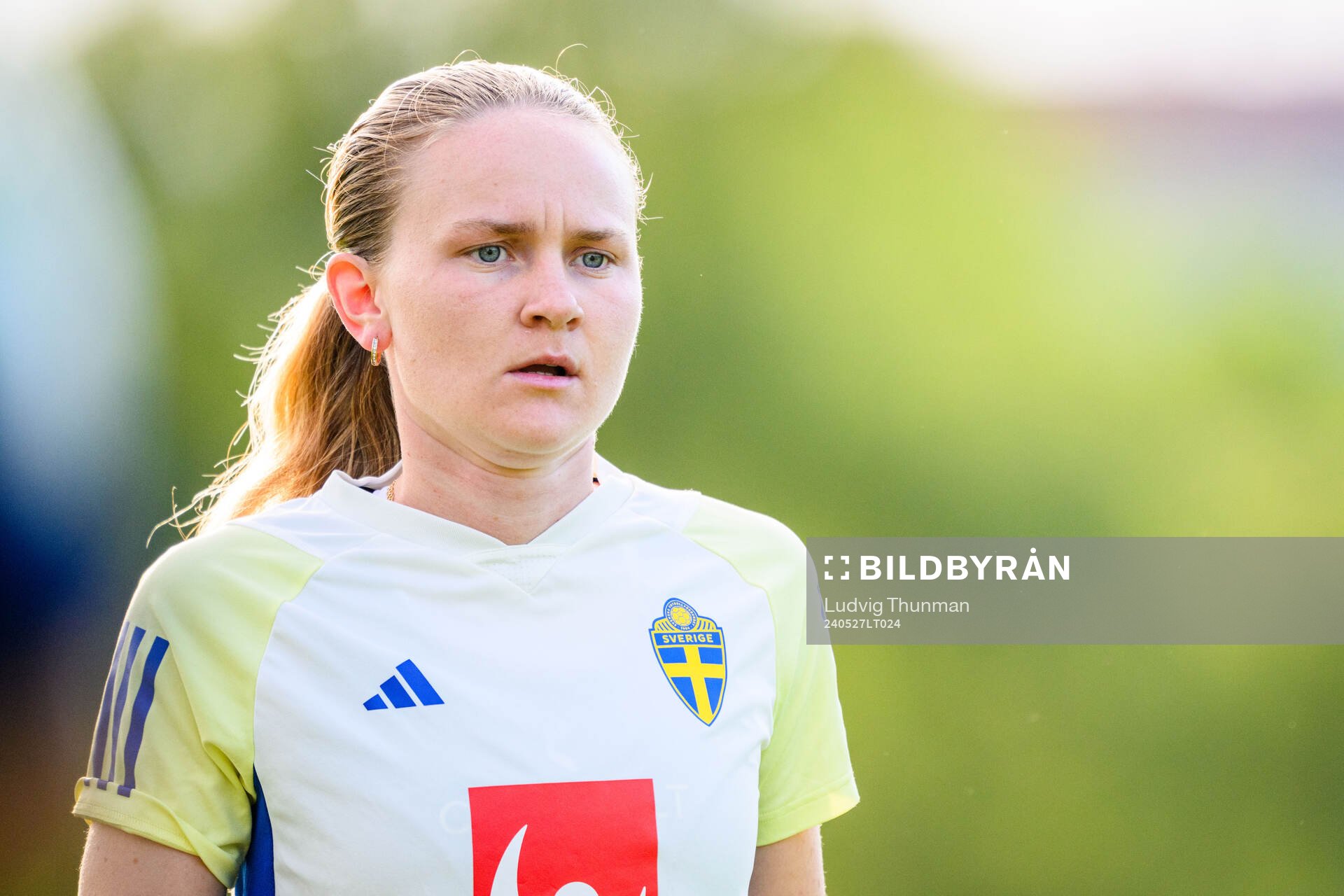 Matilda Vinberg of Sweden at a training session the