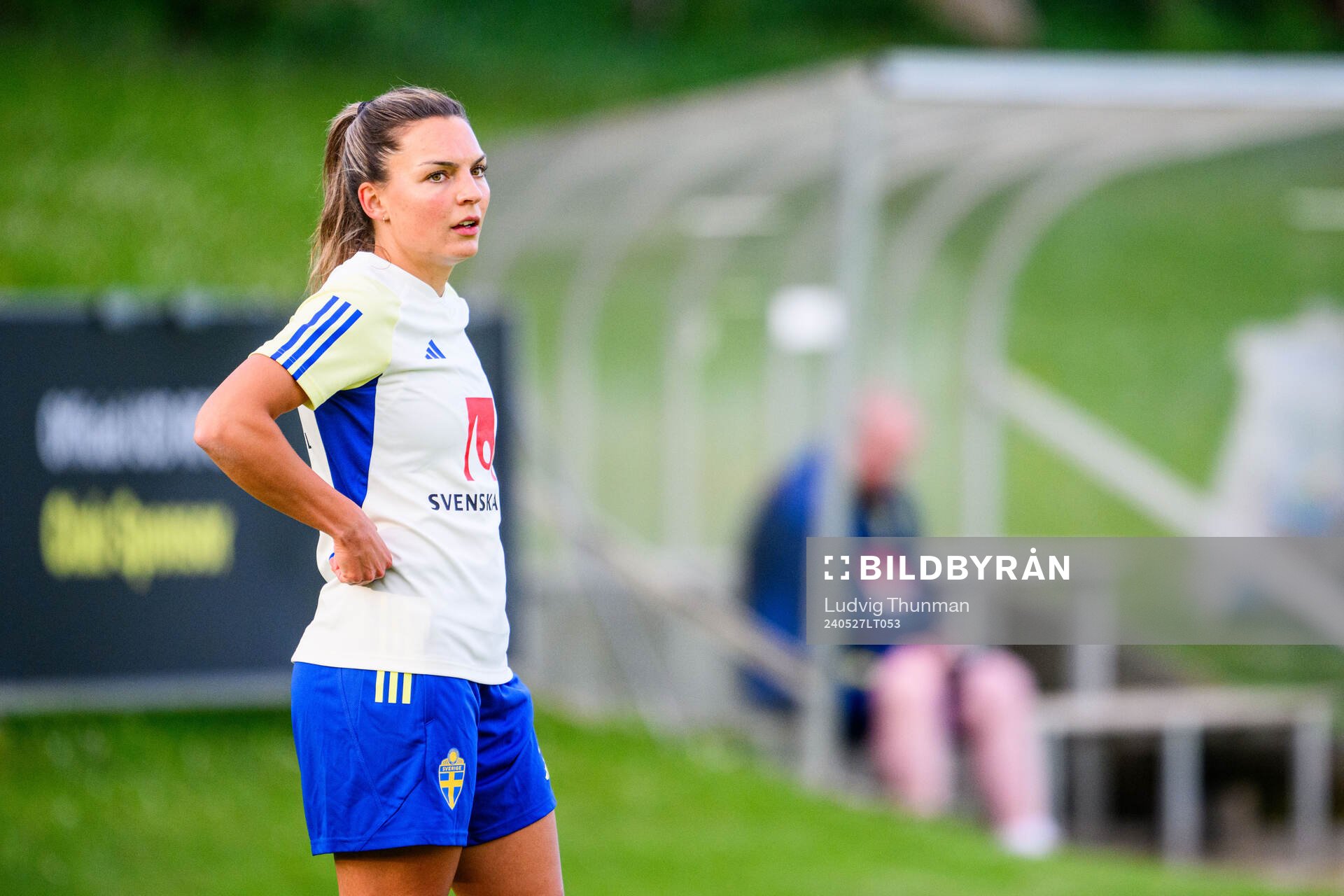 Johanna Rytting Kaneryd of Sweden at a training session the