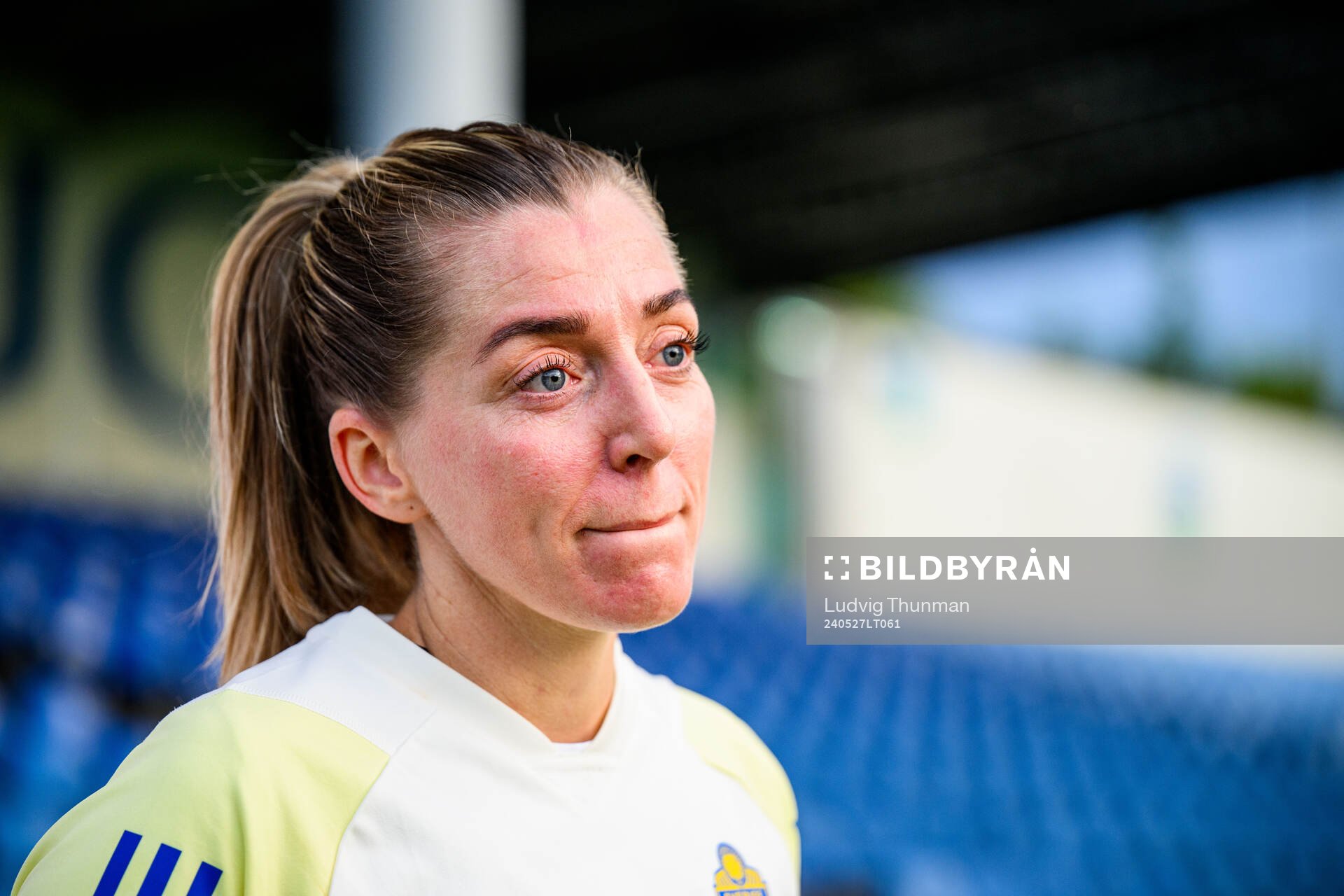 Linda Sembrant of Sweden at a training session the