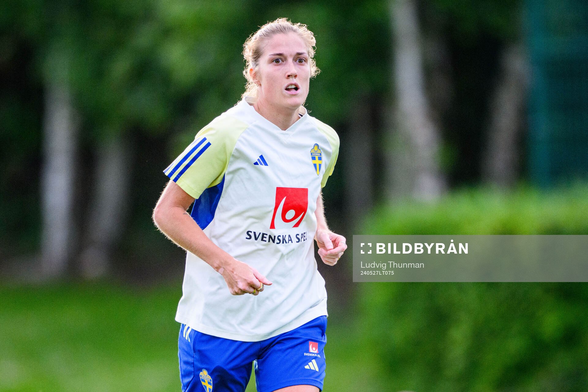 Filippa Angeldahl of Sweden at a training session the