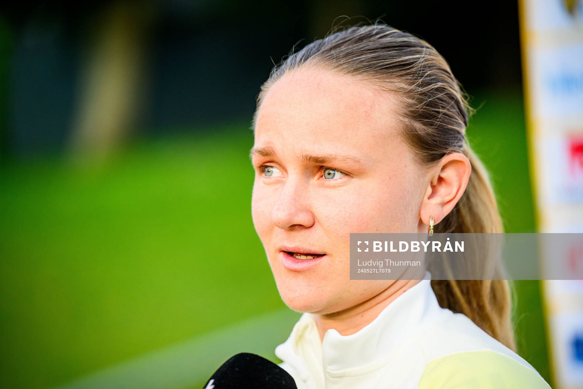 Matilda Vinberg of Sweden at a training session the