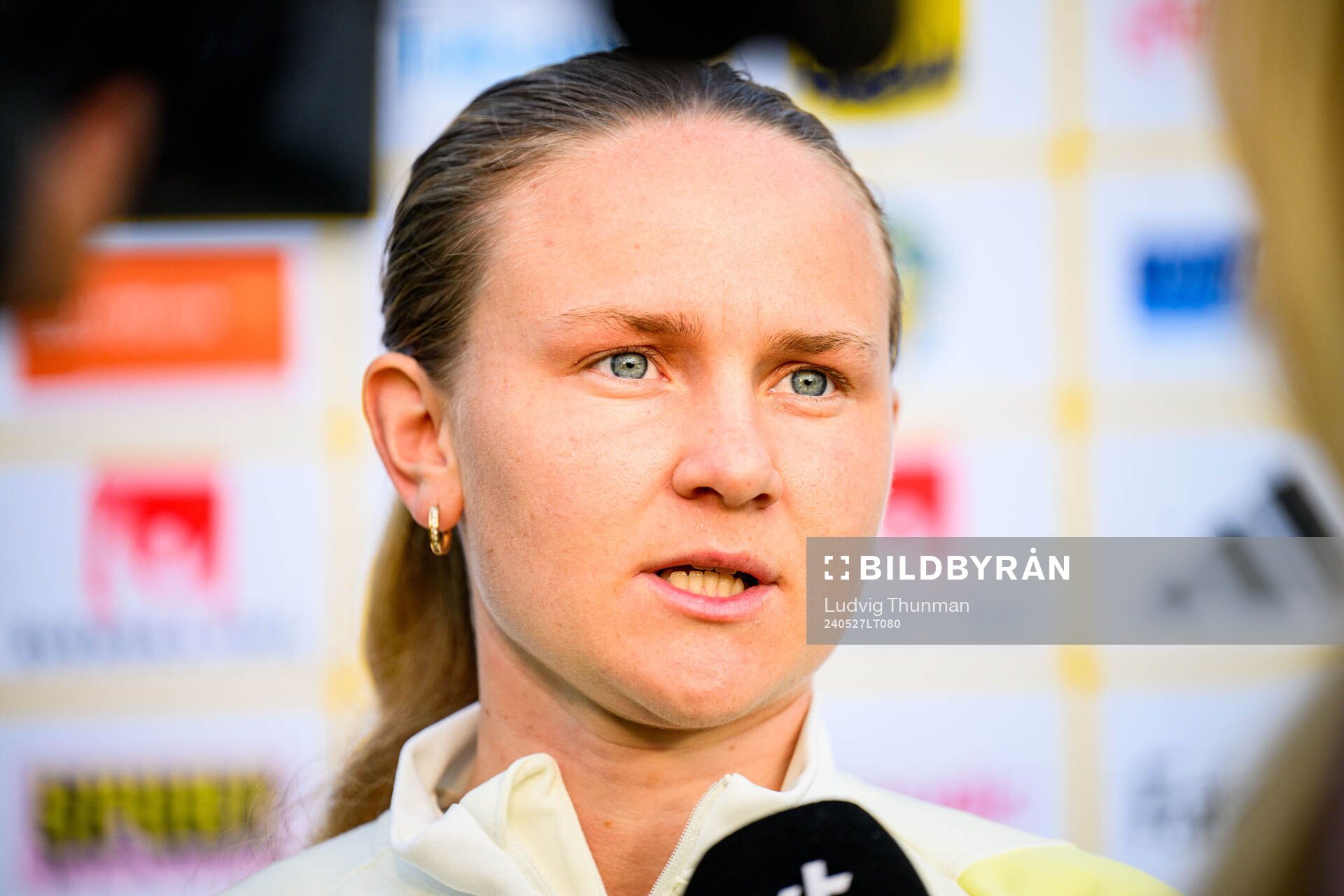 Matilda Vinberg of Sweden at a training session the