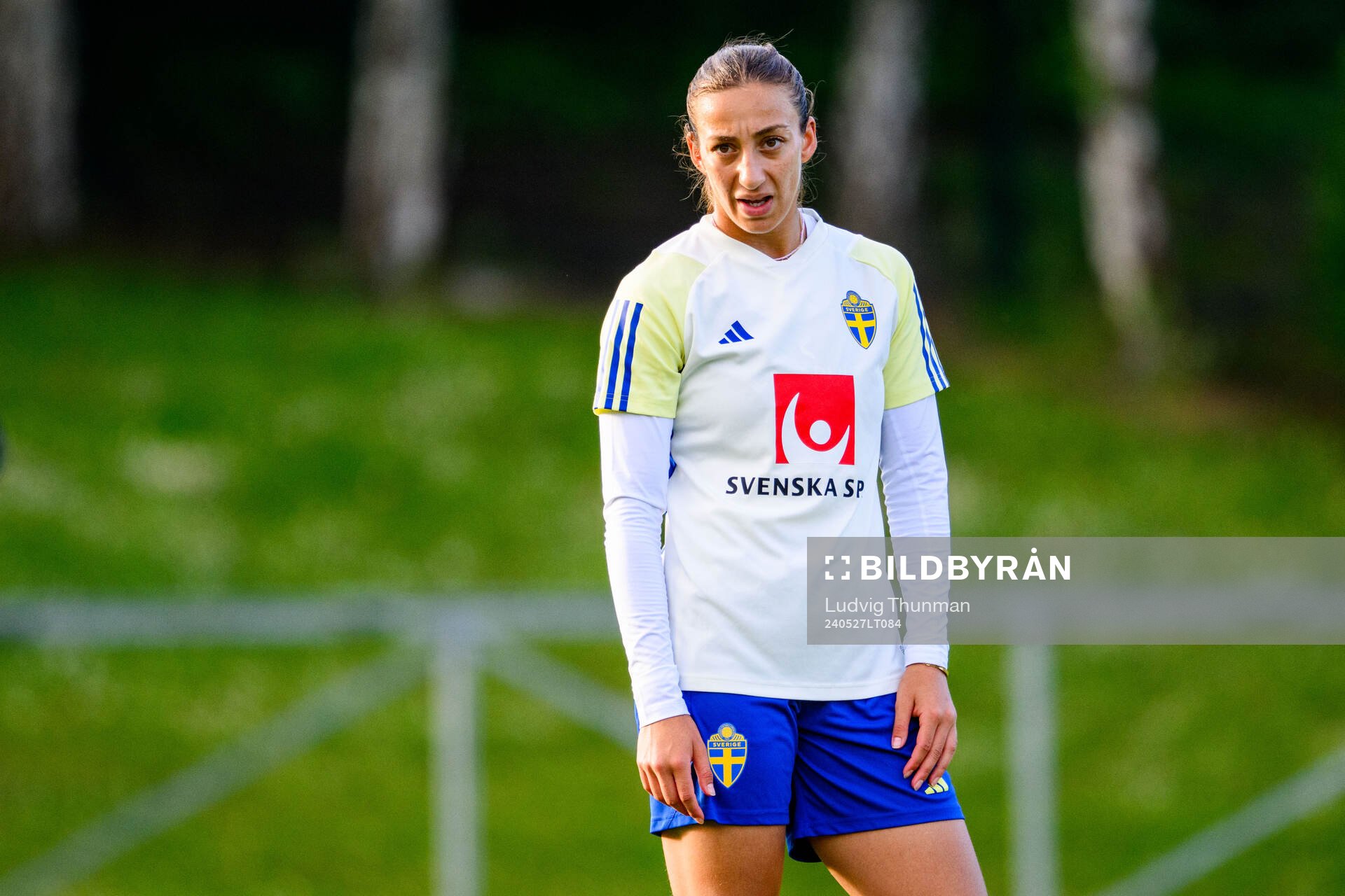 Rusul Rosa Kafaji of Sweden at a training session the