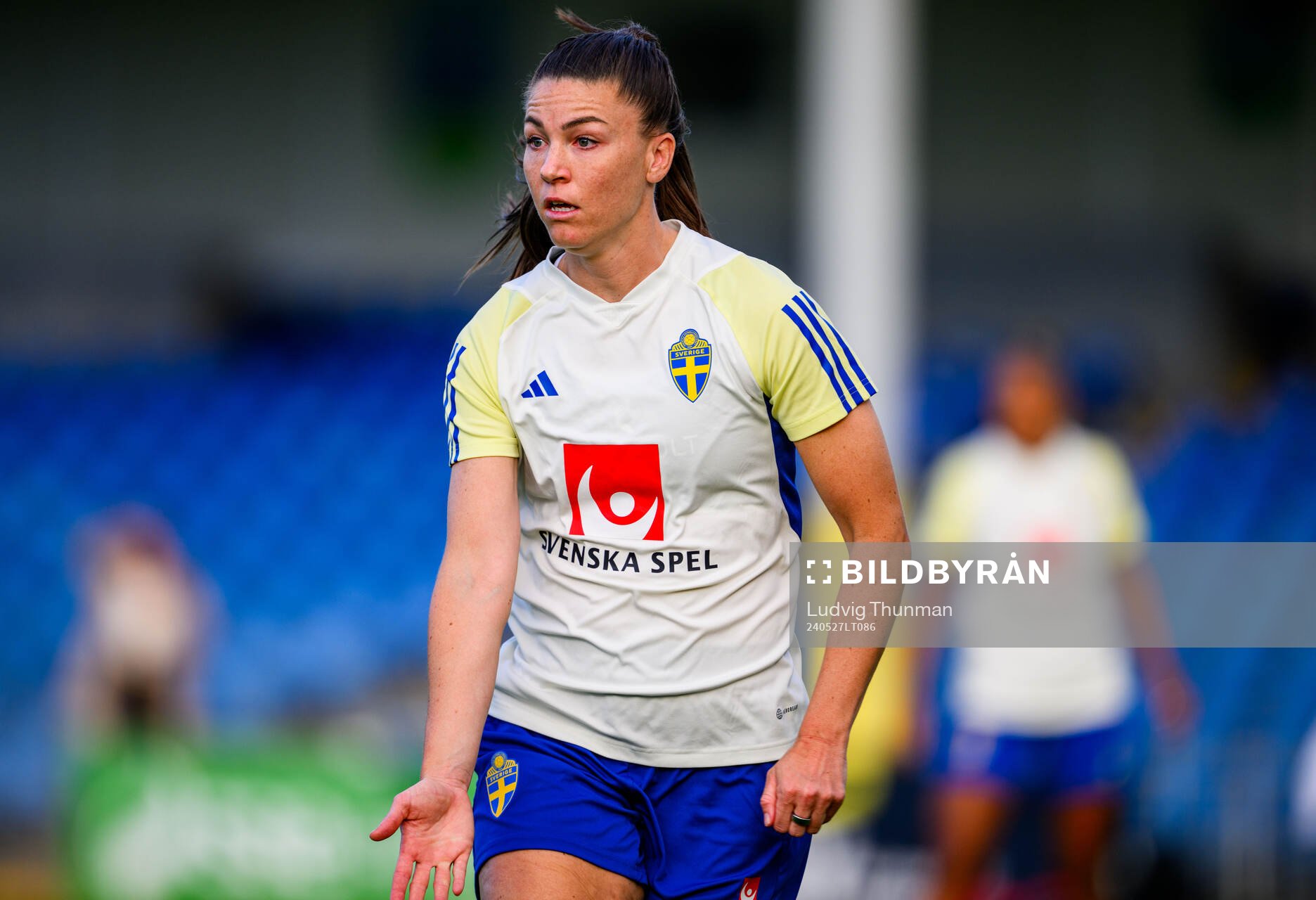 Pauline Hammarlund of Sweden at a training session the