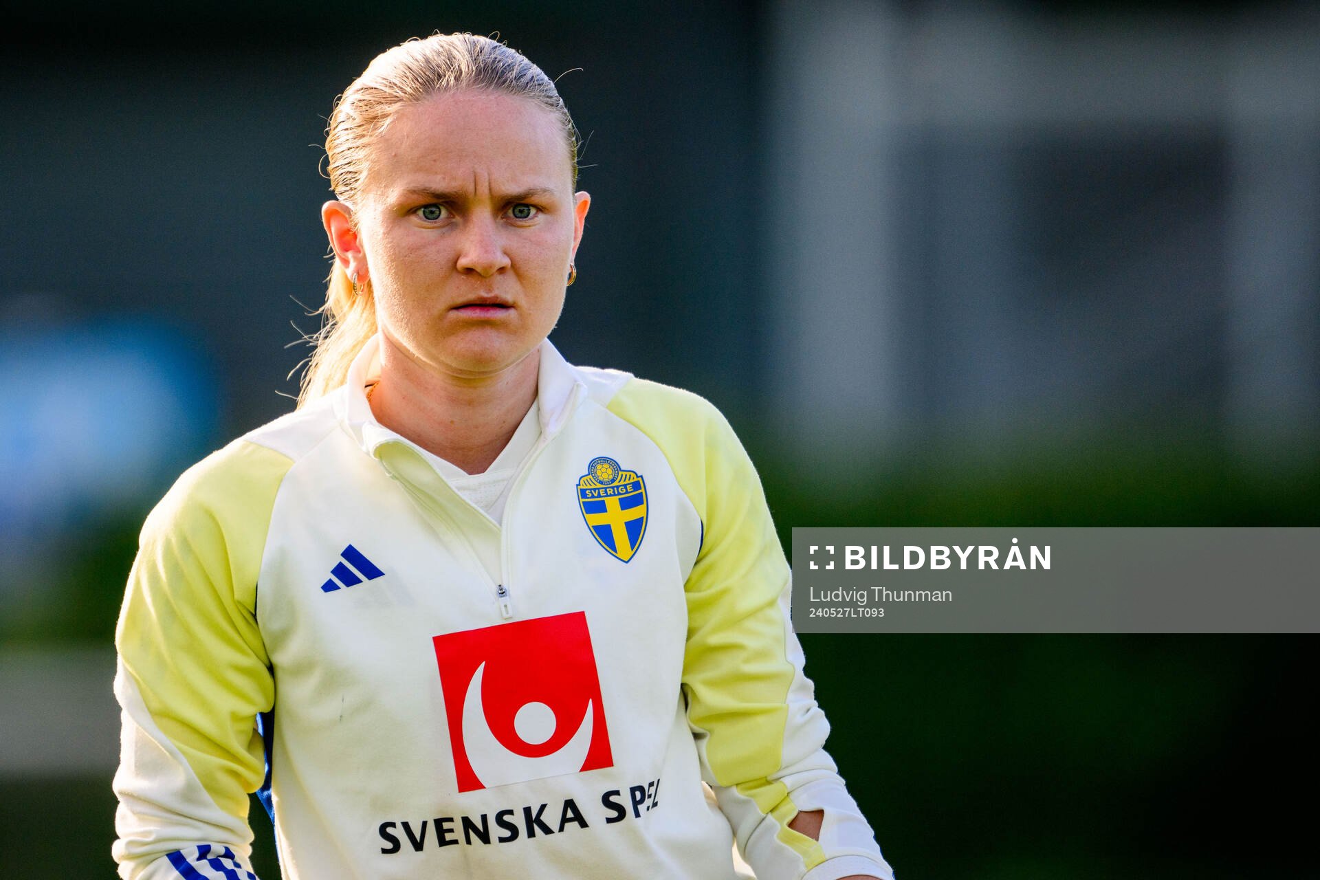 Matilda Vinberg of Sweden at a training session the