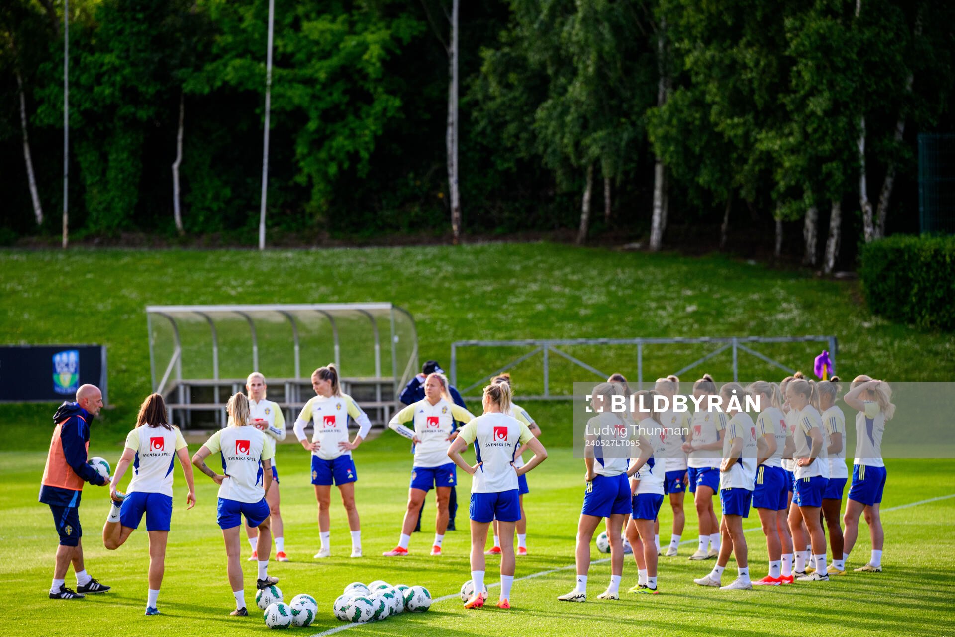 At a training session the