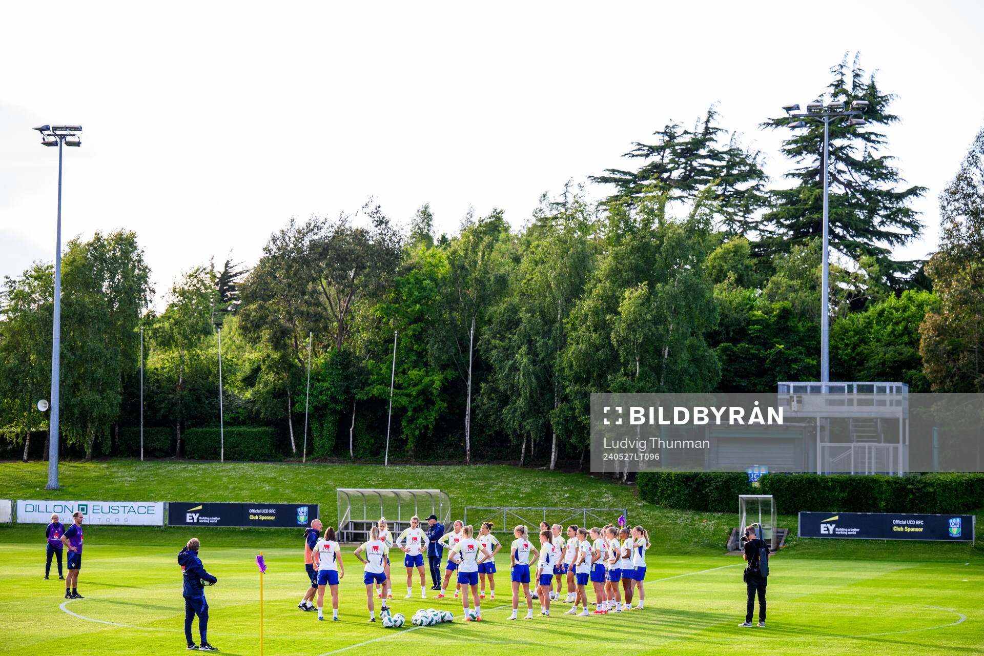 At a training session the