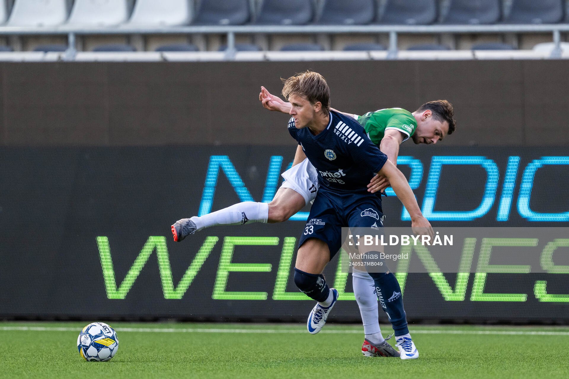 Brages Pontus Jonsson och Utsiktens Sebastian Lagerlund i