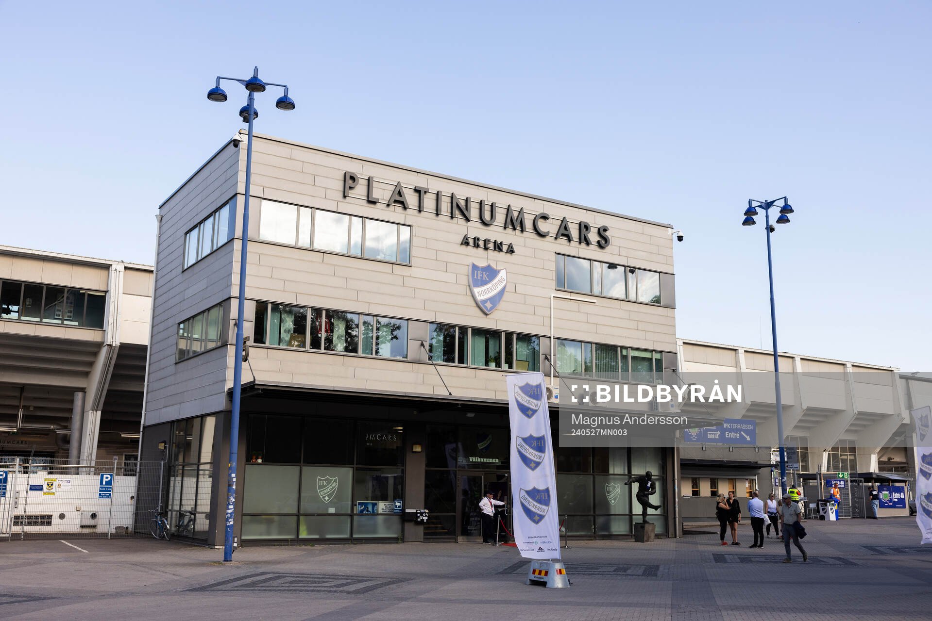 Exteriör vy av Platinumcars Arena