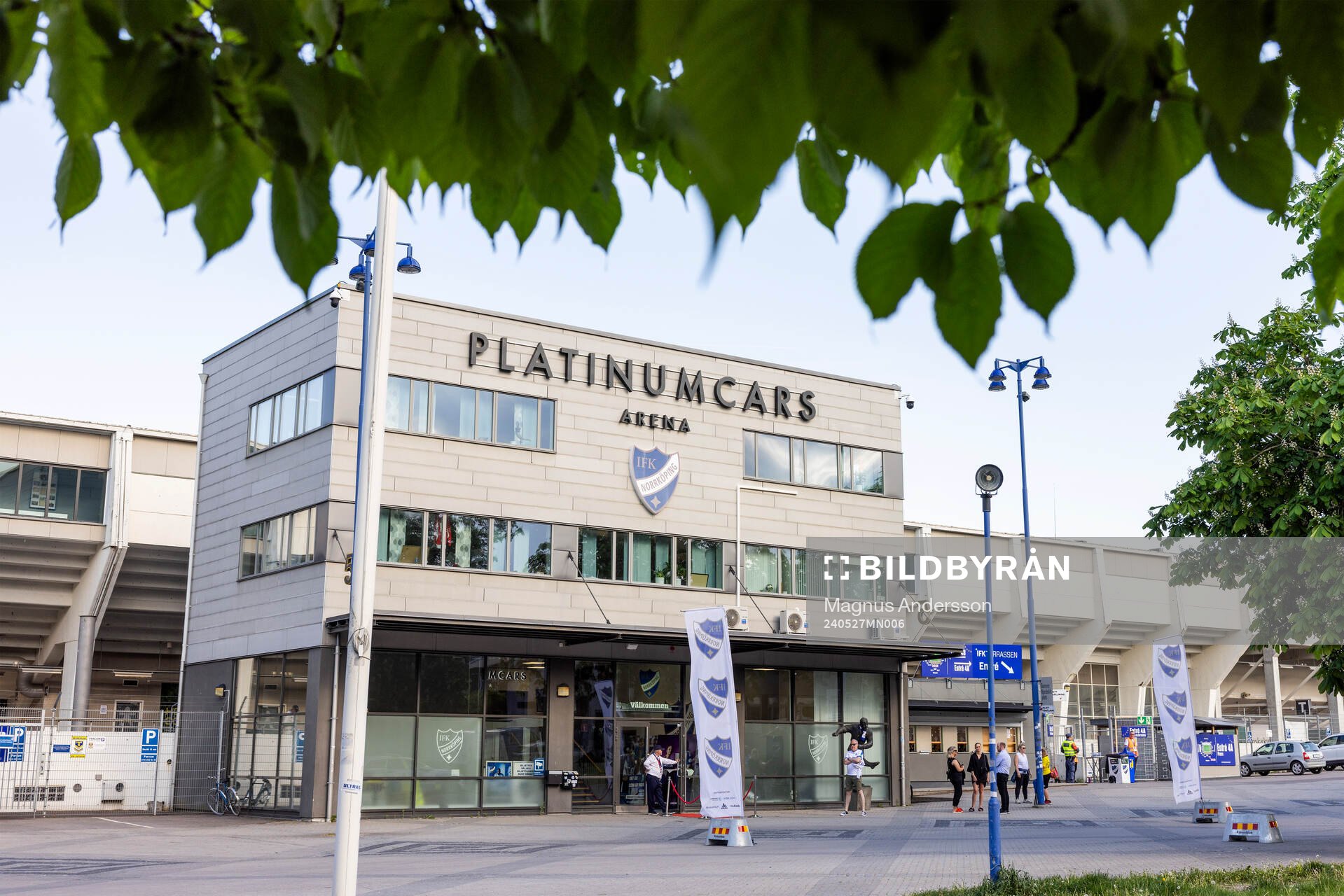 Exteriör vy av Platinumcars Arena